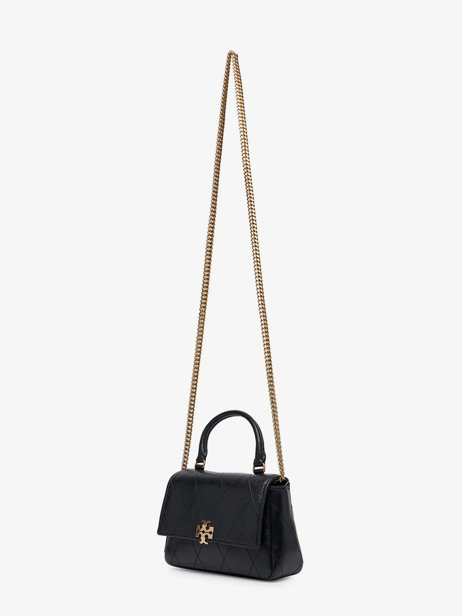 Charlie Quilted Mini Top Handle Chain Wallet crossbody bag
