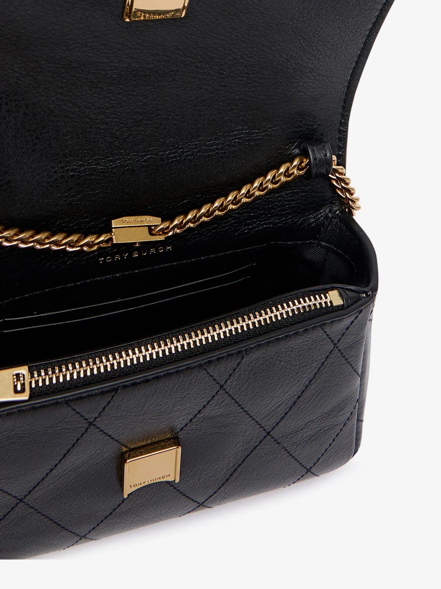 Charlie Quilted Mini Top Handle Chain Wallet crossbody bag