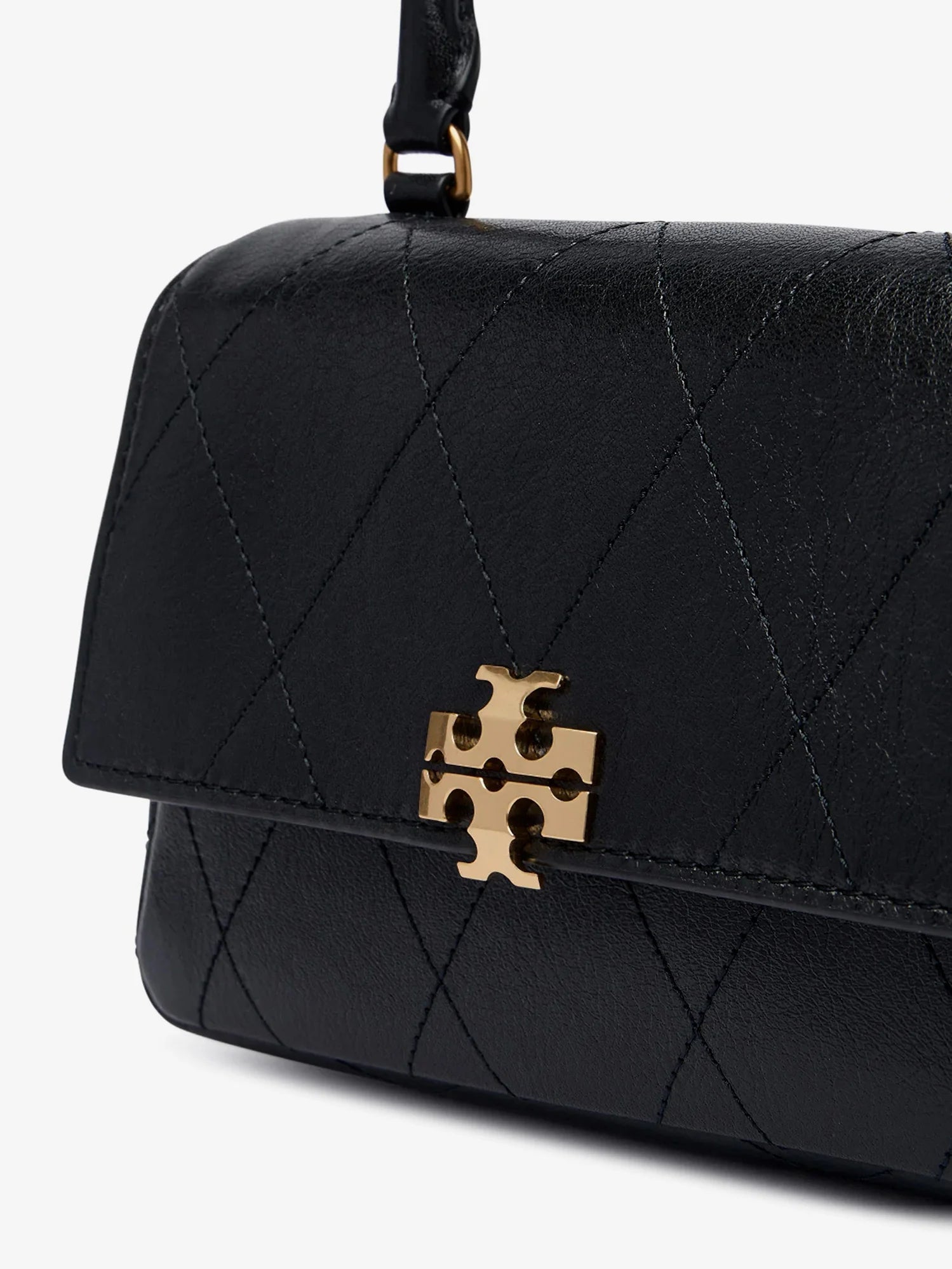 Charlie Quilted Mini Top Handle Chain Wallet crossbody bag