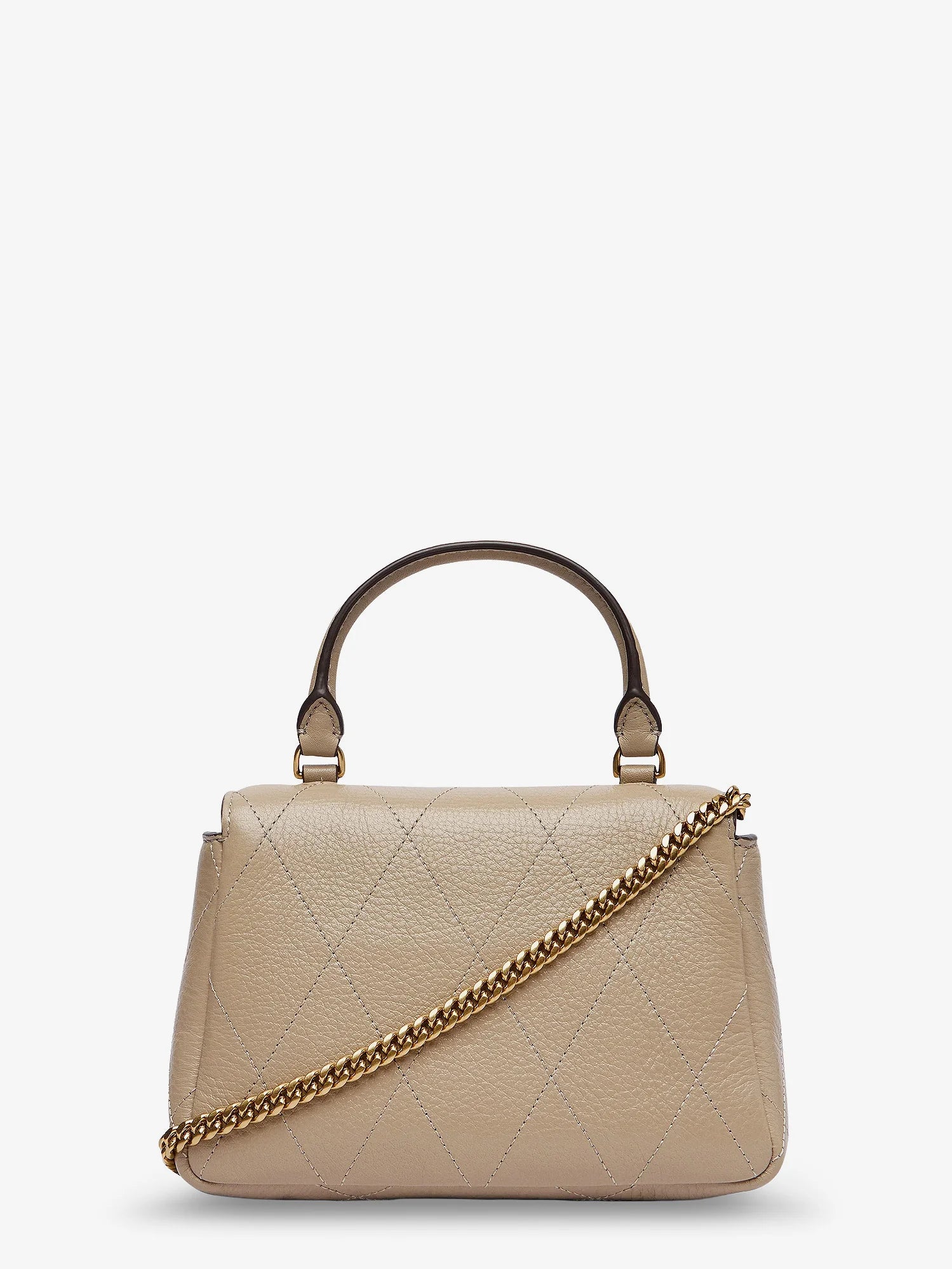 Charlie Quilted Mini Top Handle Chain Wallet crossbody bag