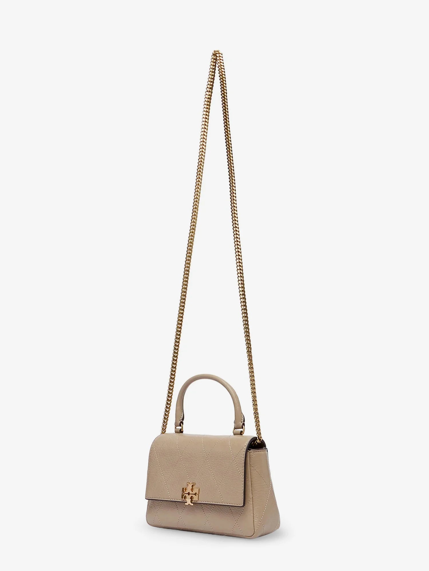 Charlie Quilted Mini Top Handle Chain Wallet crossbody bag