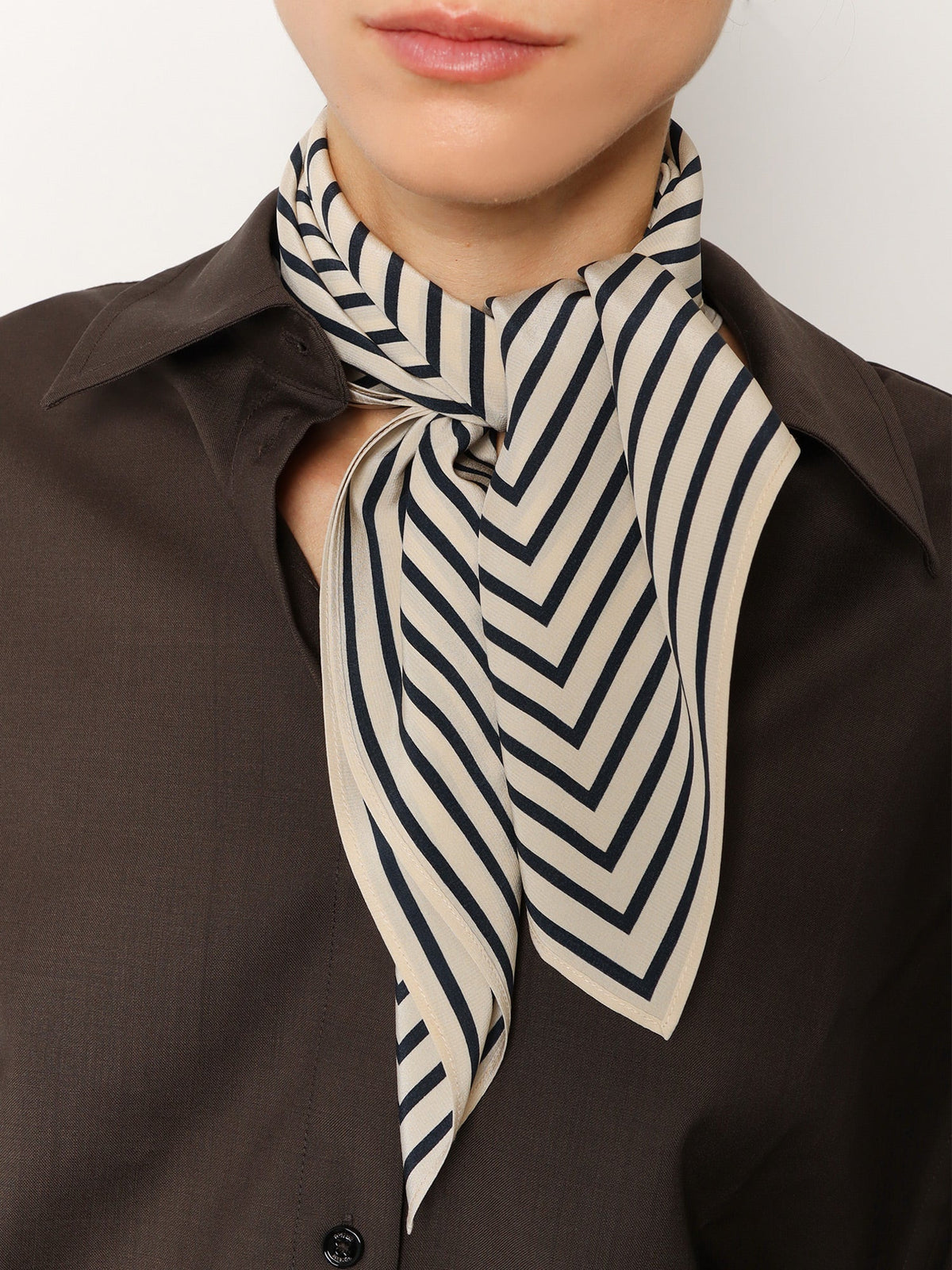 Monogram silk foulard