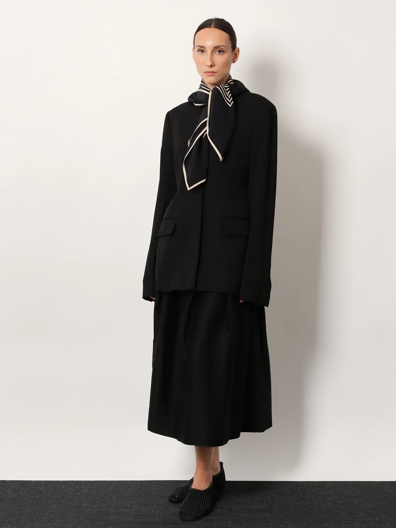 Centered Monogram silk foulard