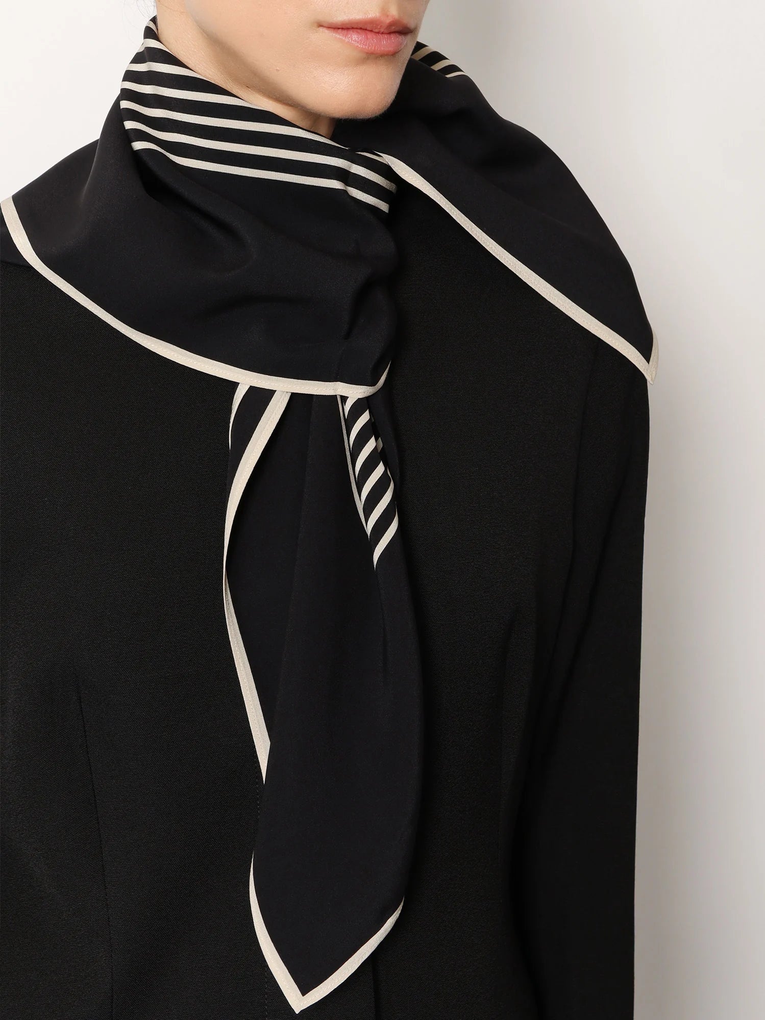 Centered Monogram silk foulard