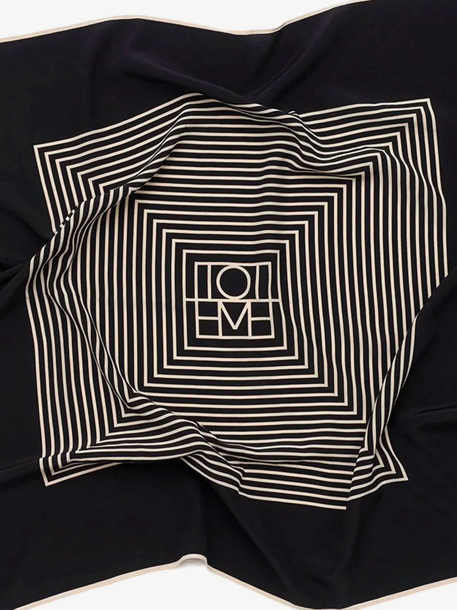 Centered Monogram silk foulard