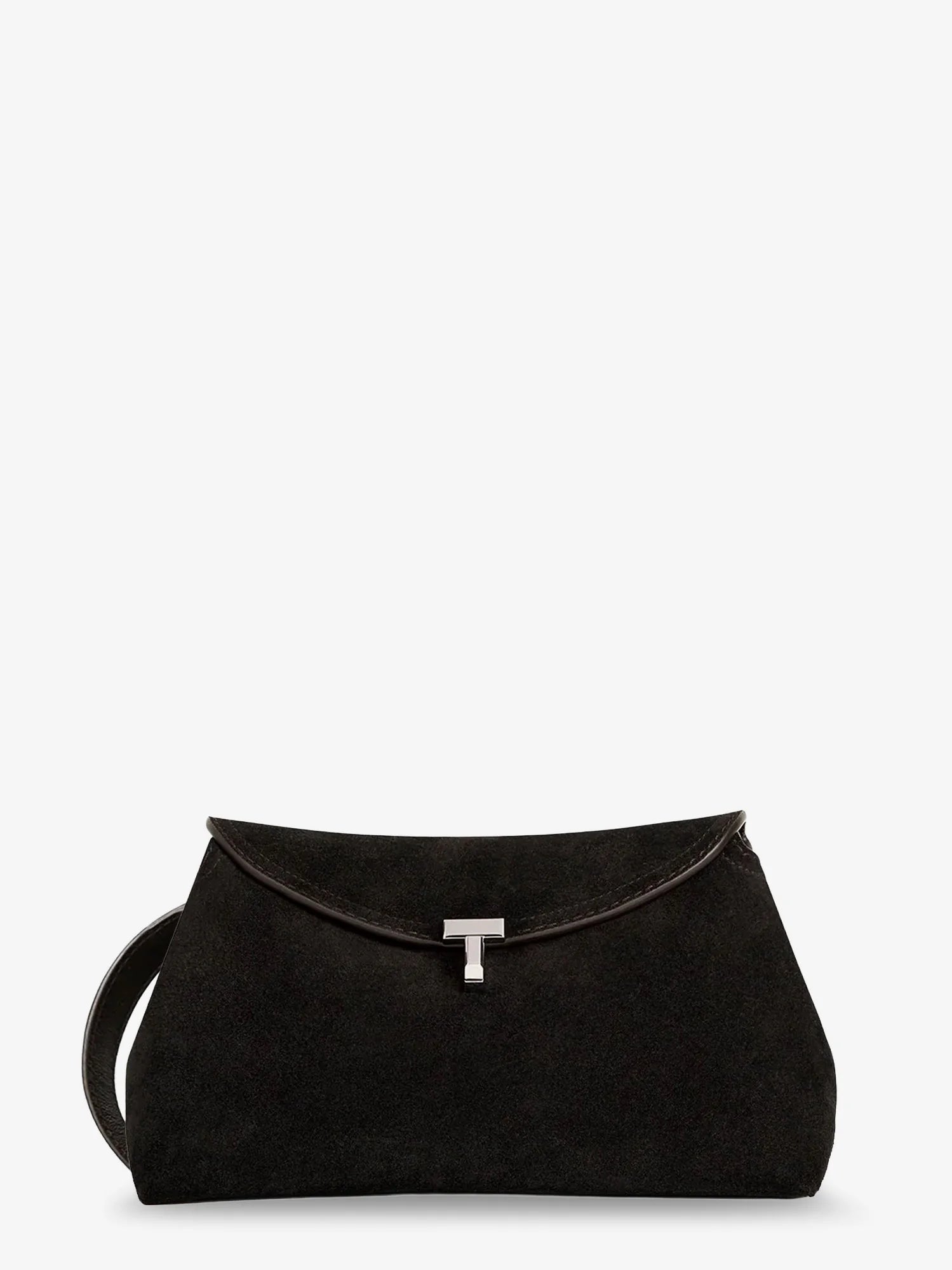 T-Lock suede handbag