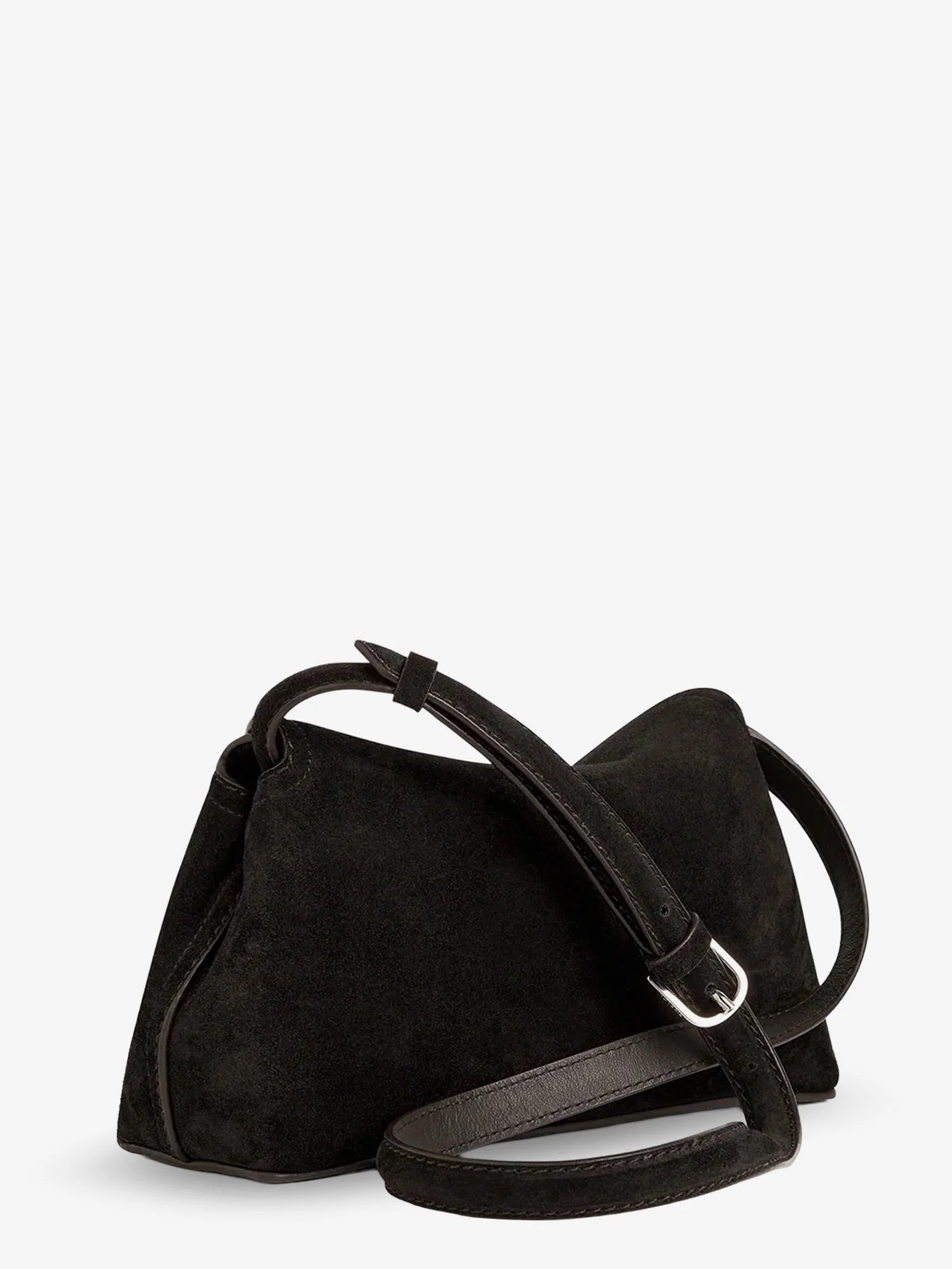 T-Lock suede handbag