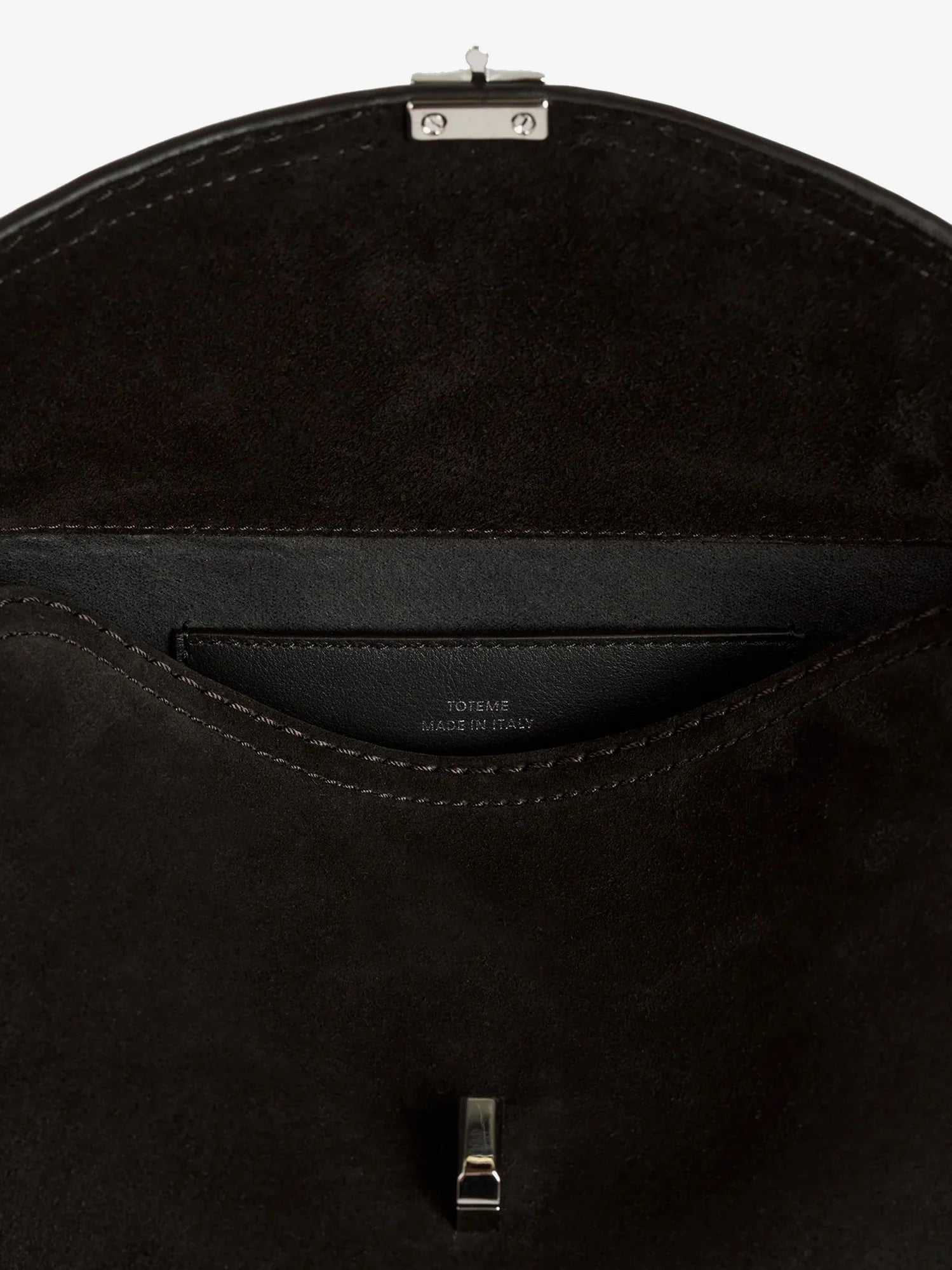 T-Lock suede handbag
