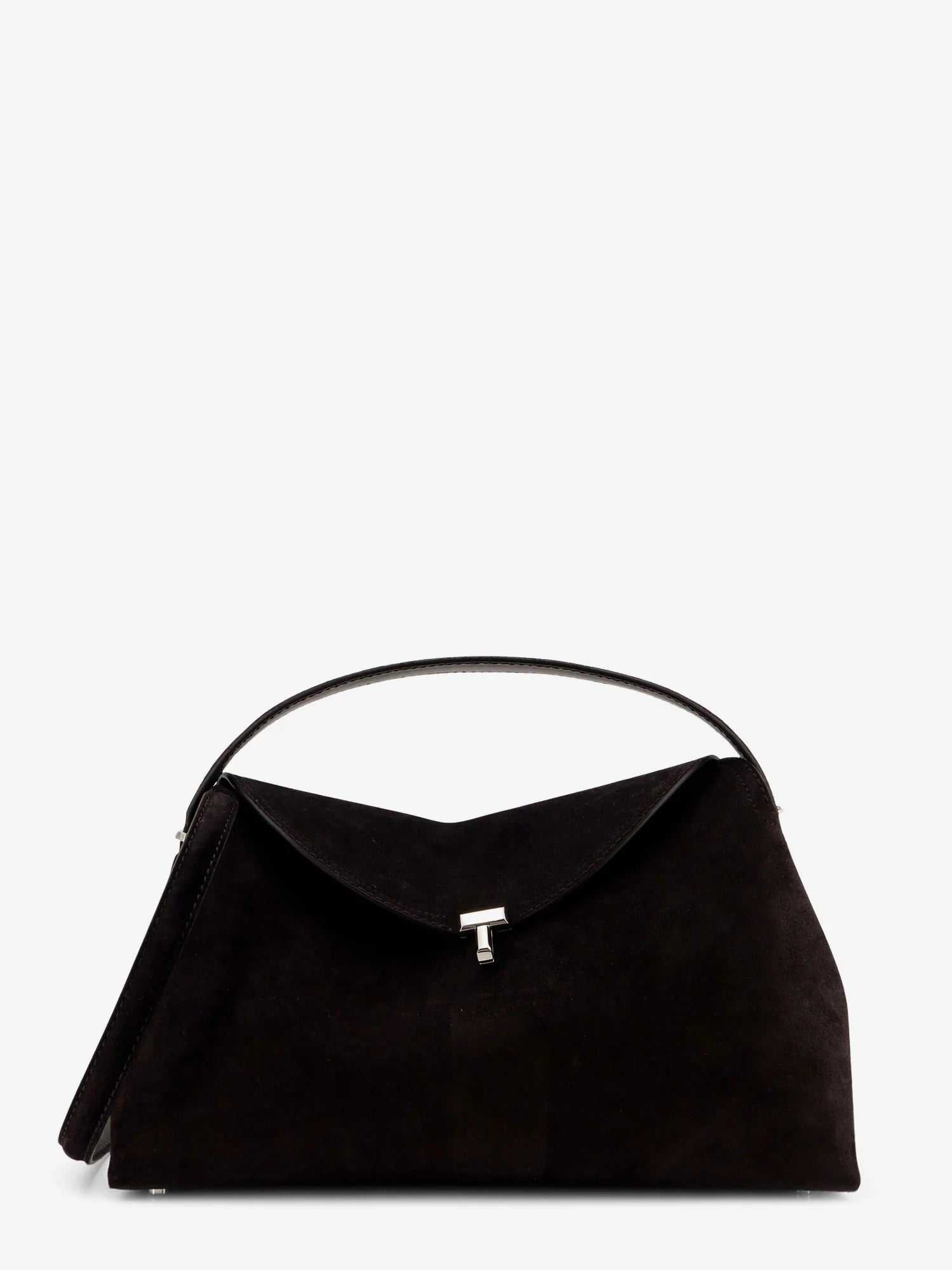 T-Lock suede handbag