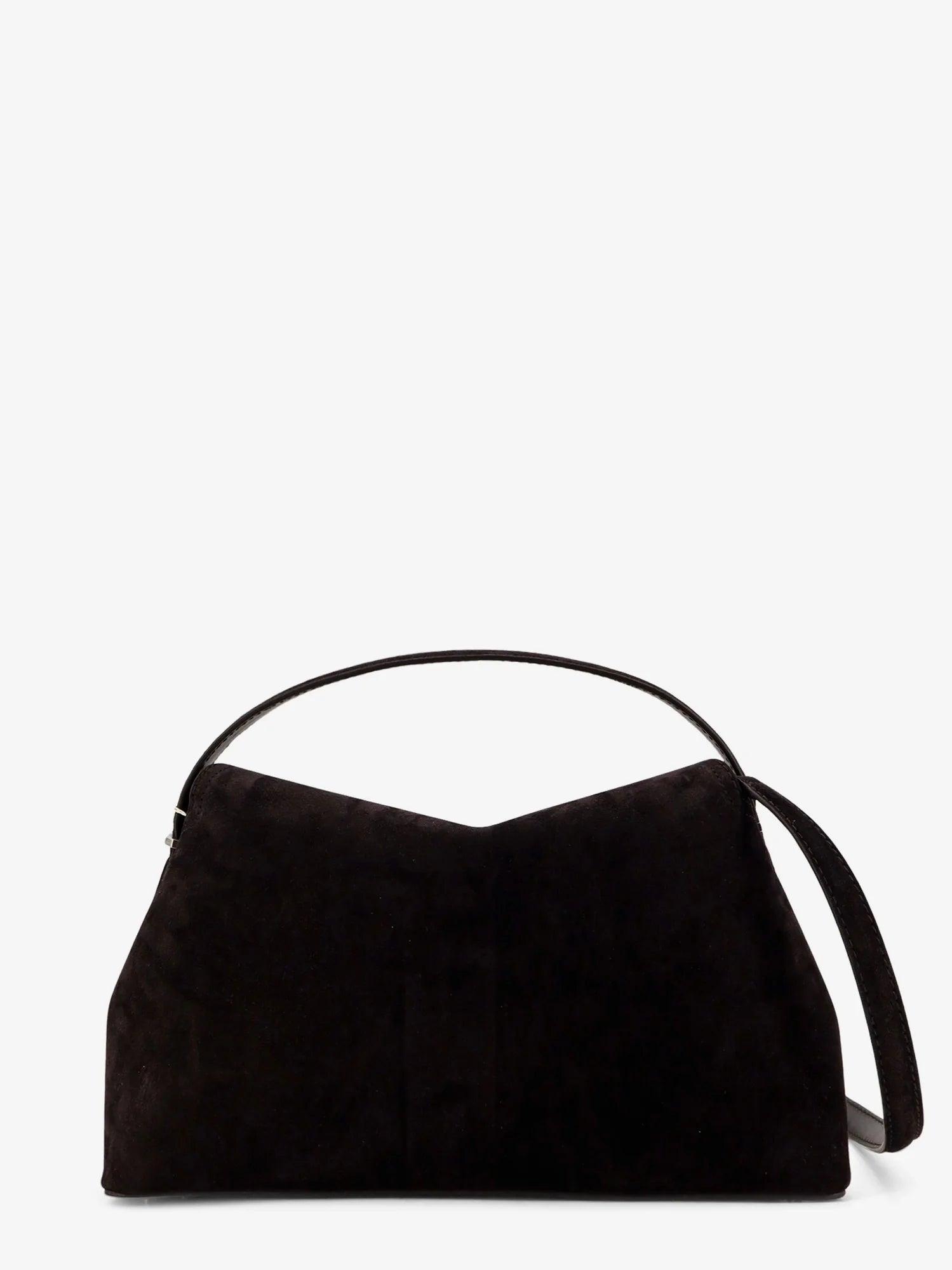 T-Lock suede handbag