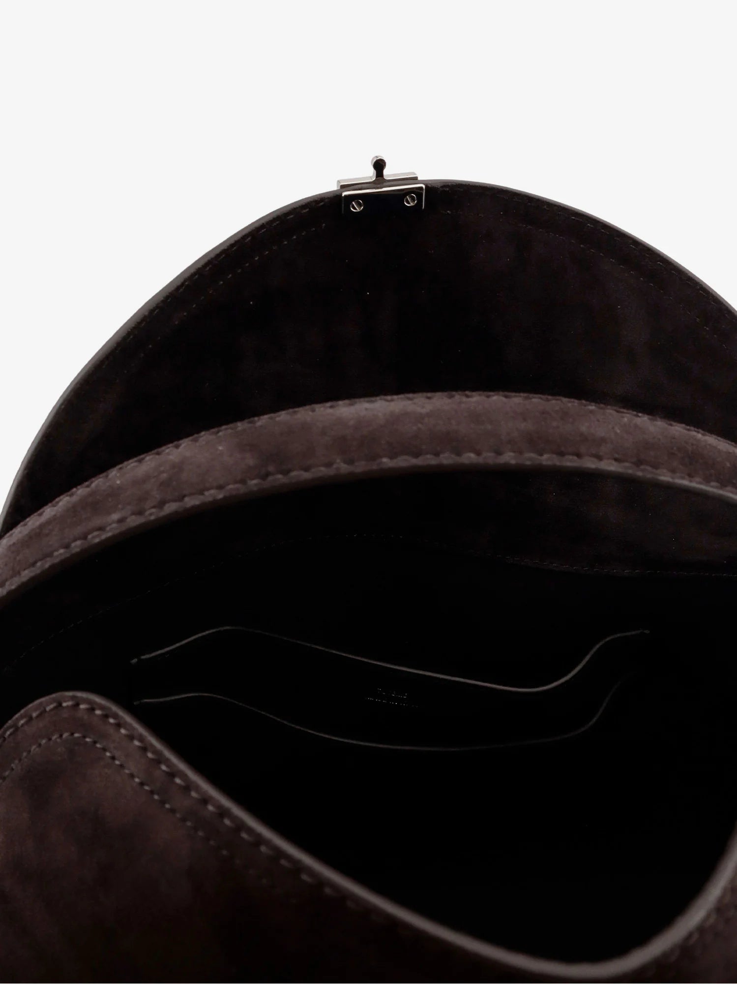 T-Lock suede handbag