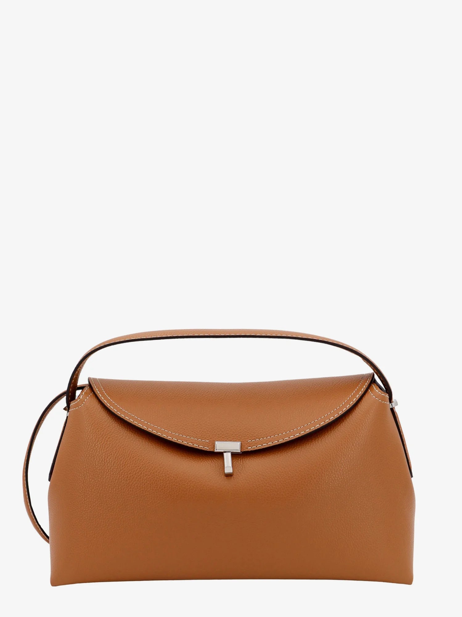 T-Lock hammered leather handbag