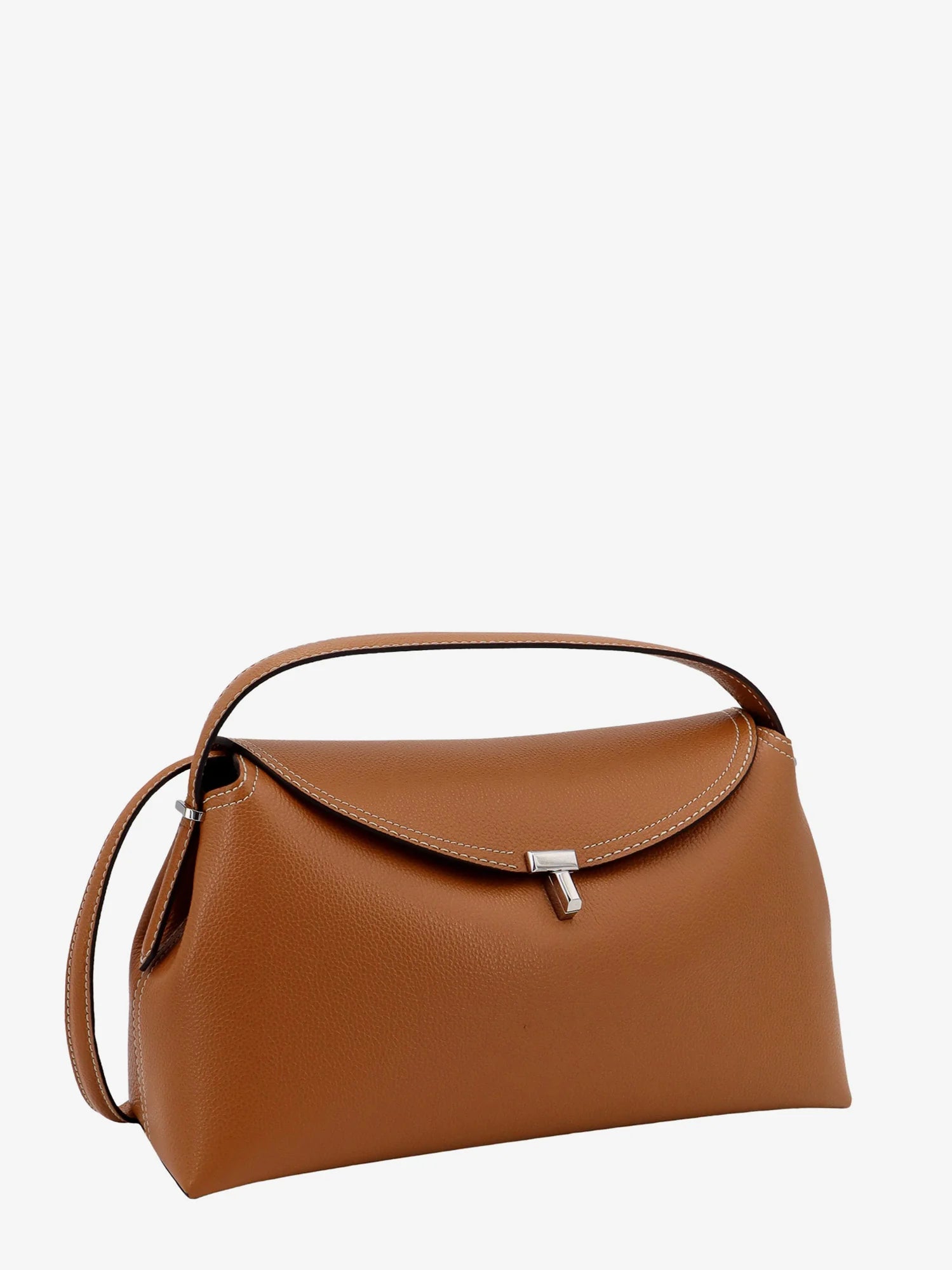 T-Lock hammered leather handbag