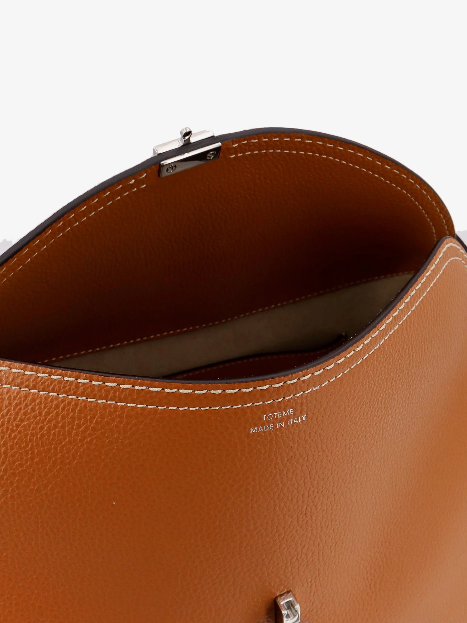 T-Lock hammered leather handbag