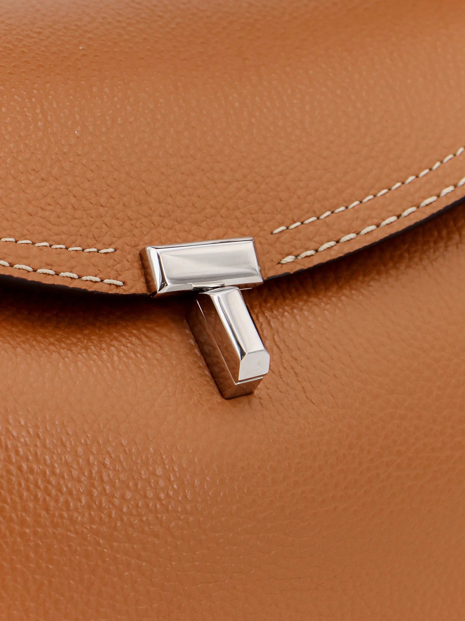 T-Lock hammered leather handbag