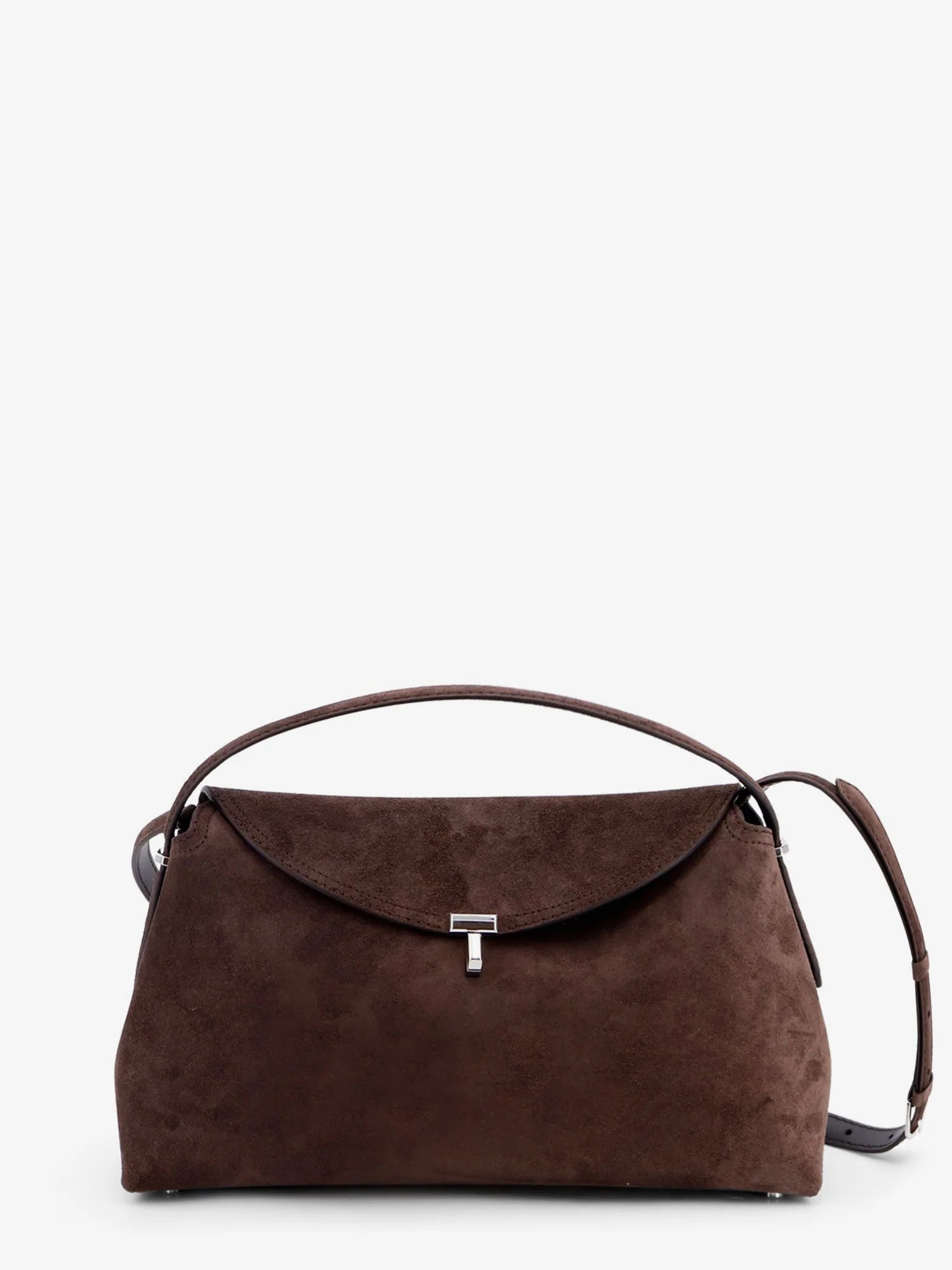 T-lock suede handbag