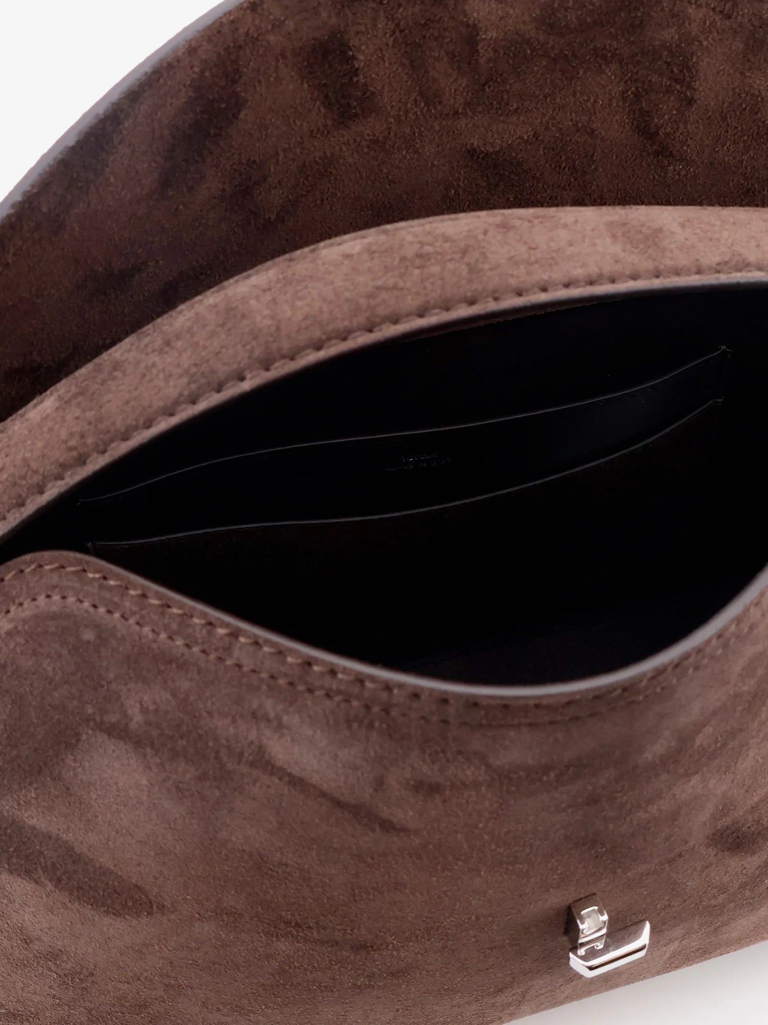 T-lock suede handbag