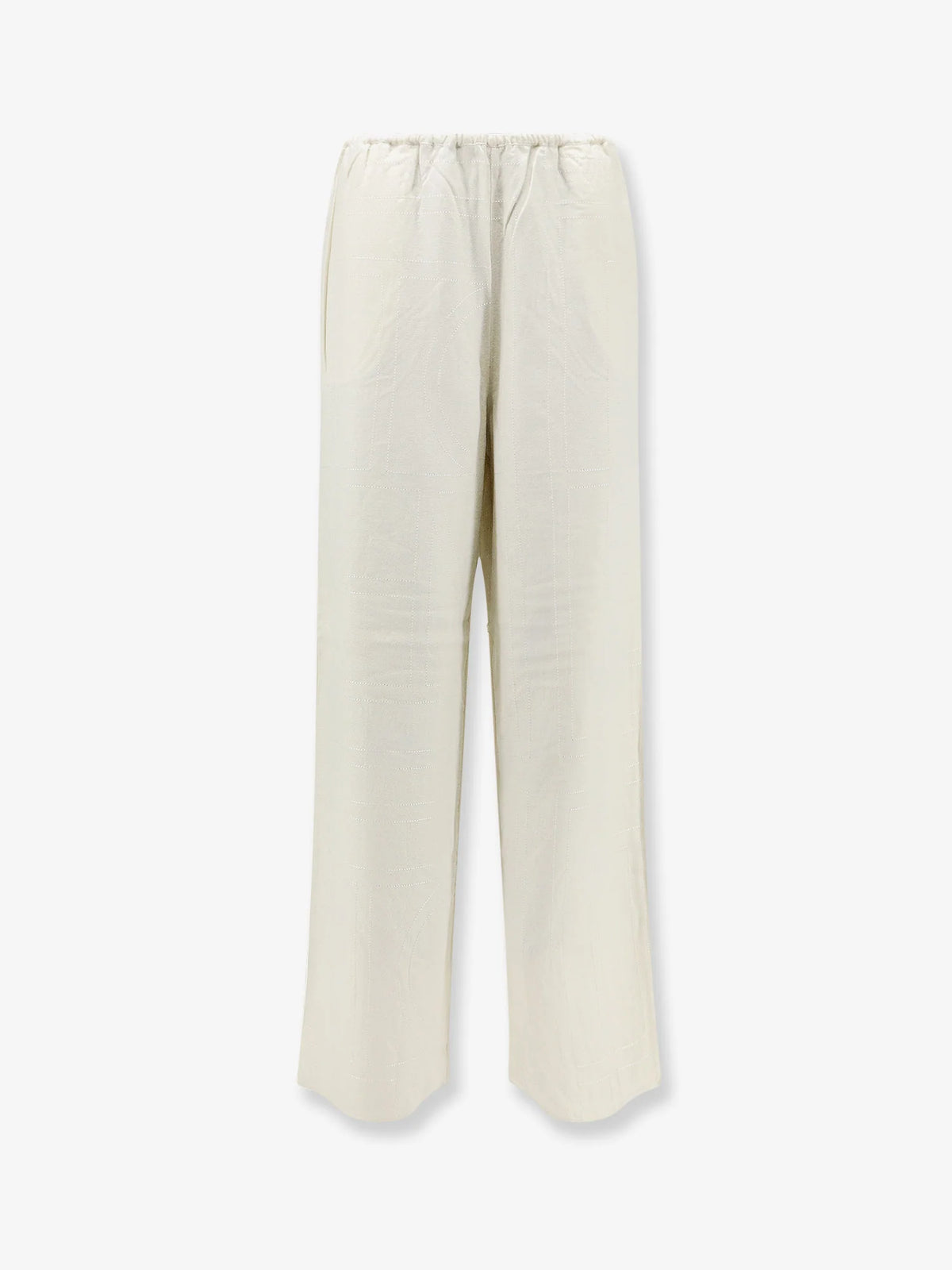 Monogram flannel trousers