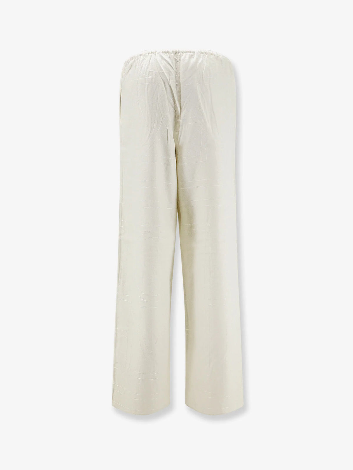 Monogram flannel trousers
