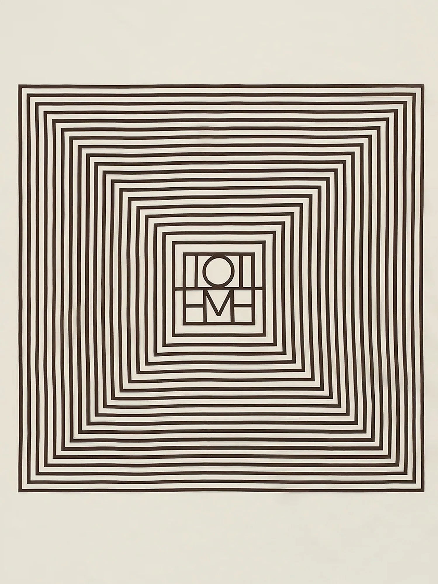 Centered Monogram silk foulard