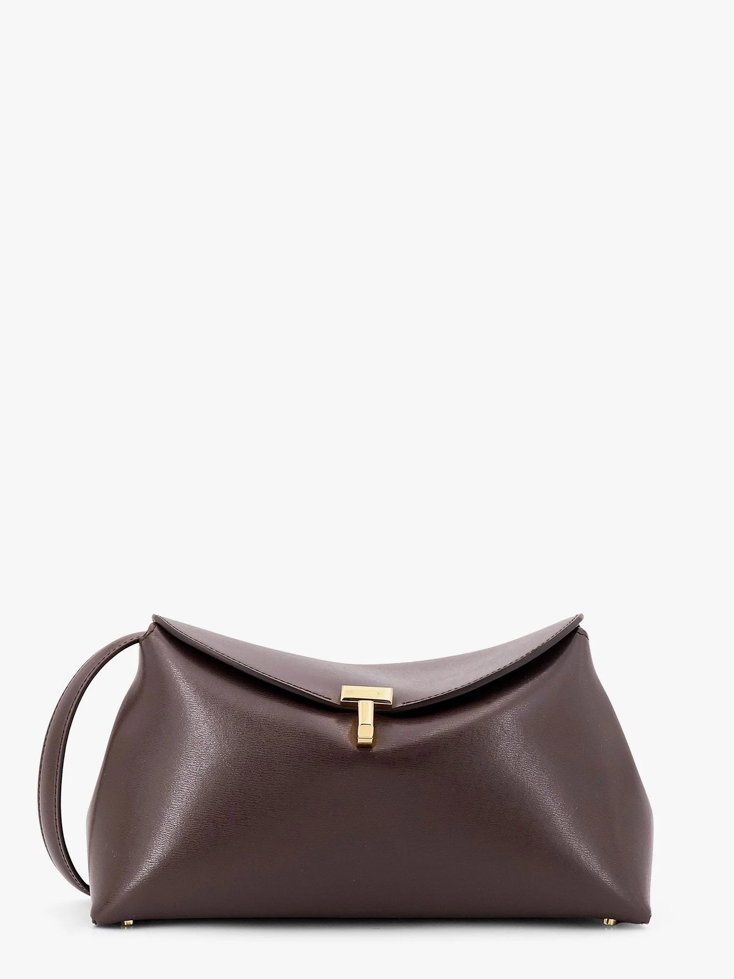 T-Lock clutch leather crossbody bag