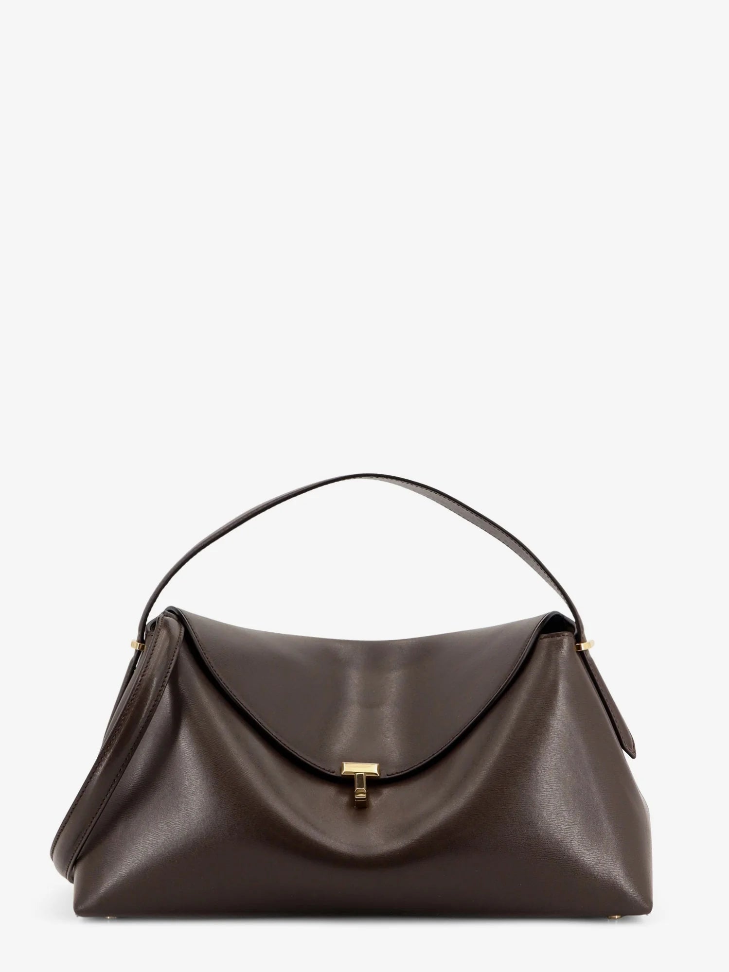 T-Lock Leather Handbag
