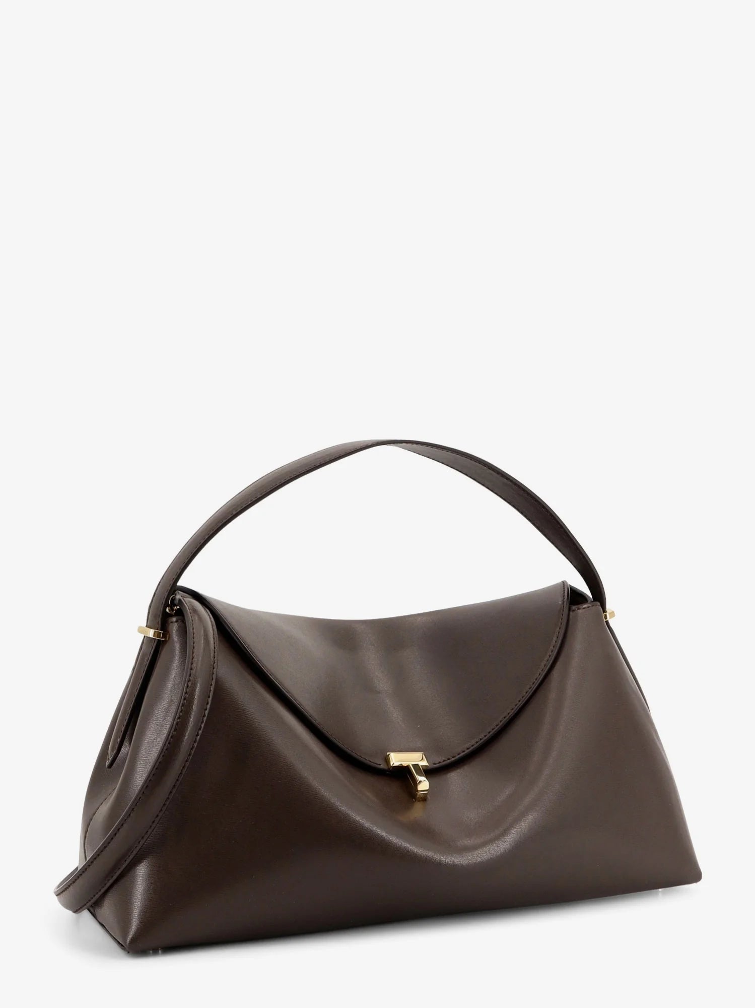 T-Lock Leather Handbag