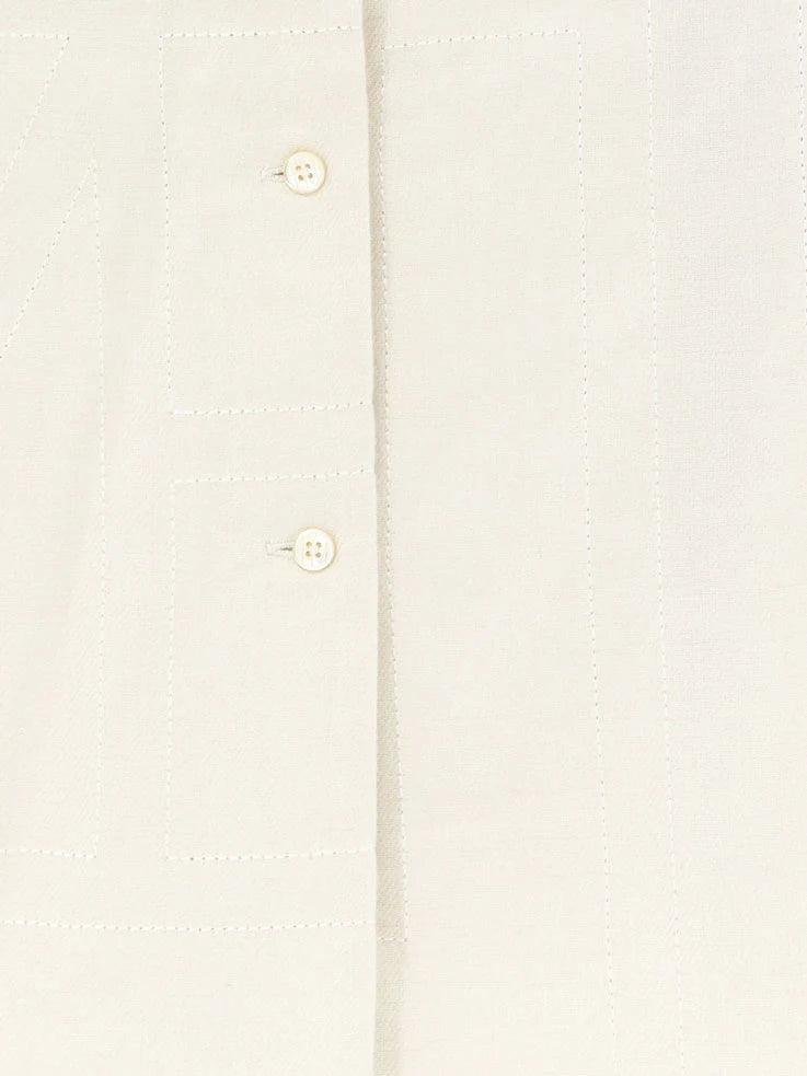 Monogram shirt with all-over logo print