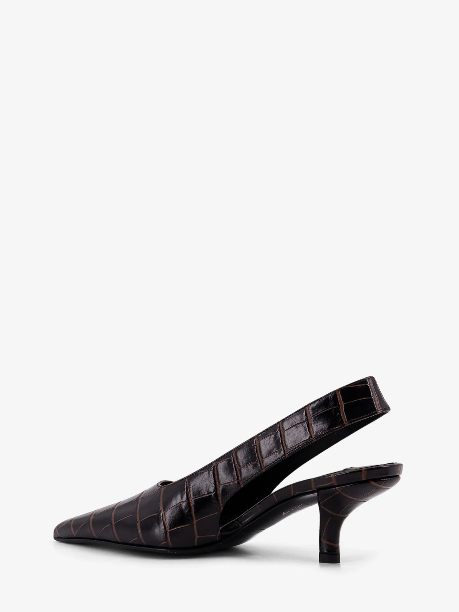 Leather décolleté