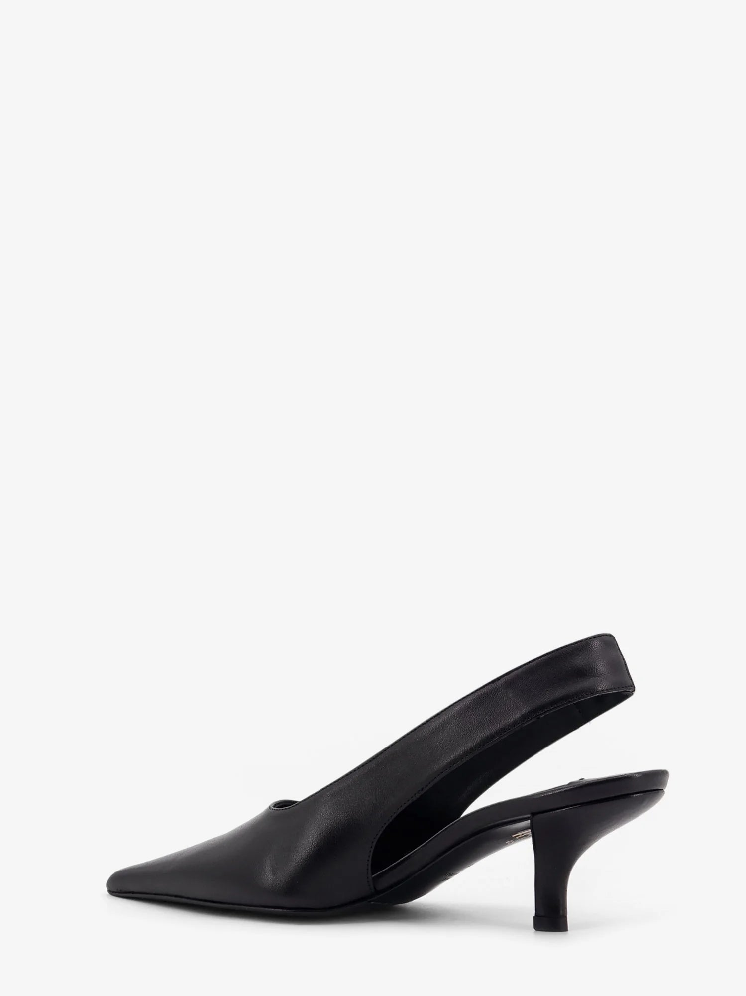Leather décolleté