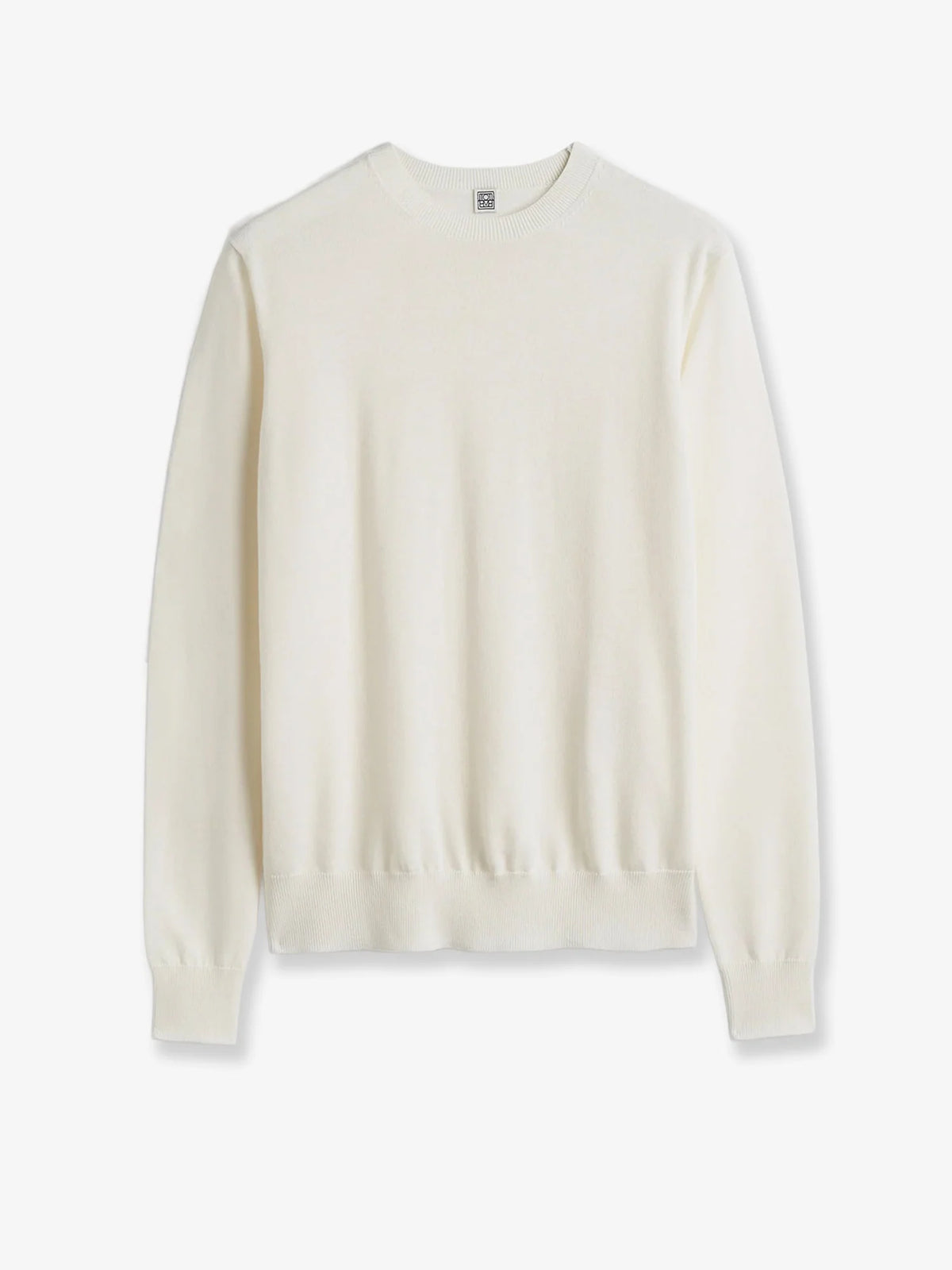Fine Crew Knit wool and silk blend sweater