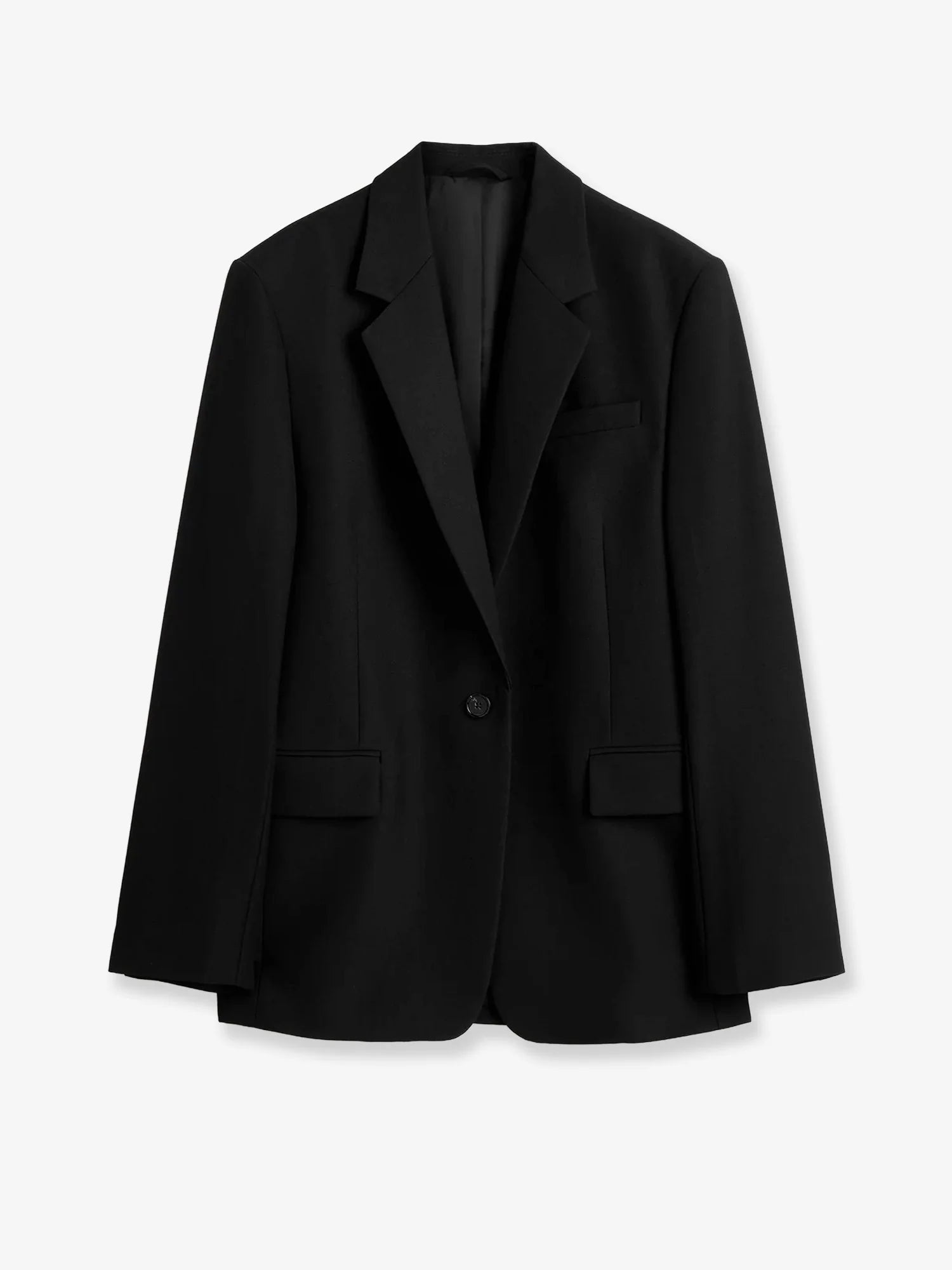 Tailored wool blend blazer