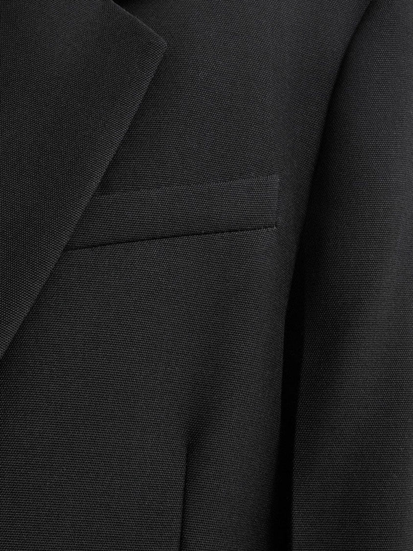 Tailored wool blend blazer
