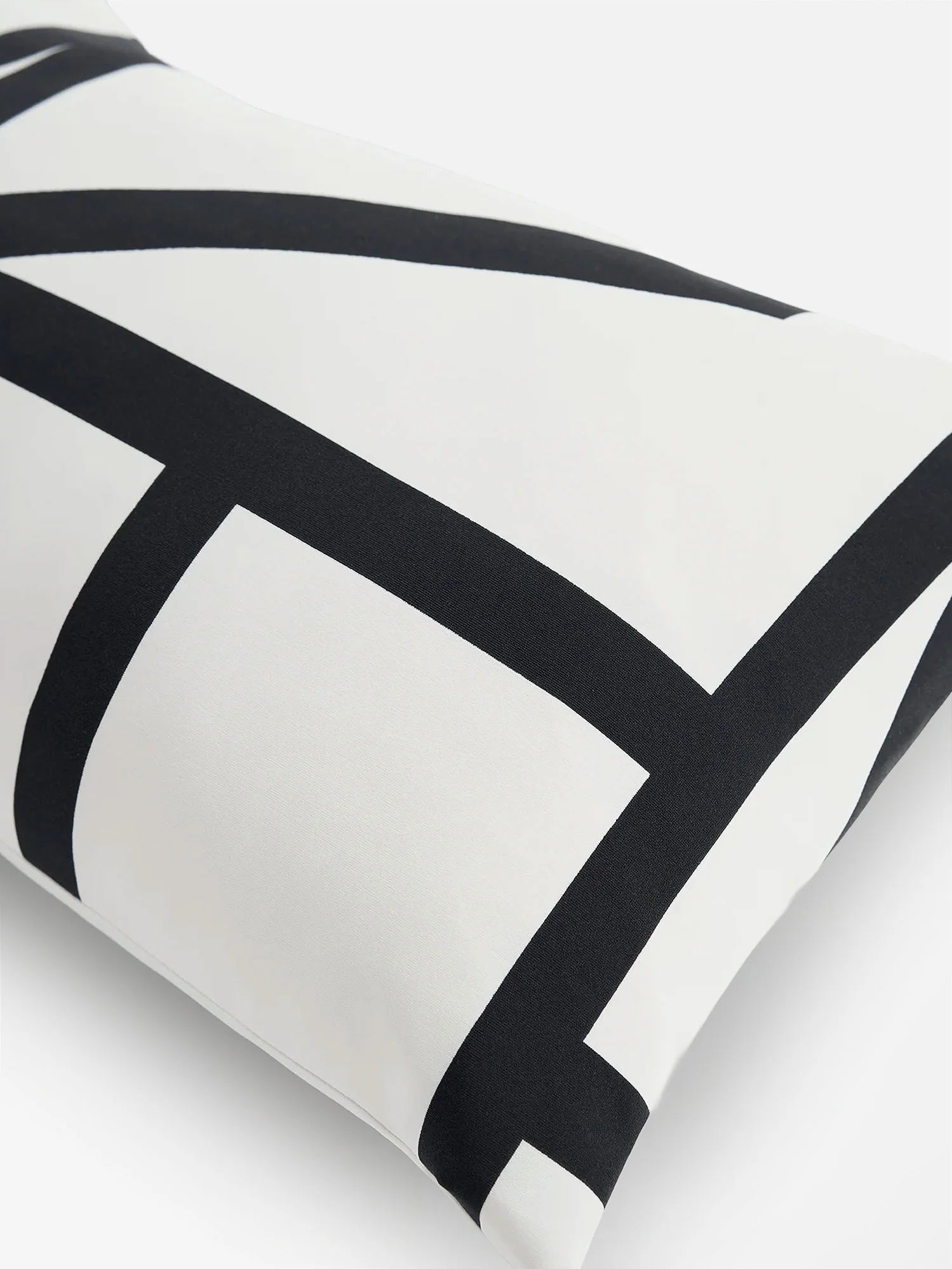 Padded pillow with Monogram print