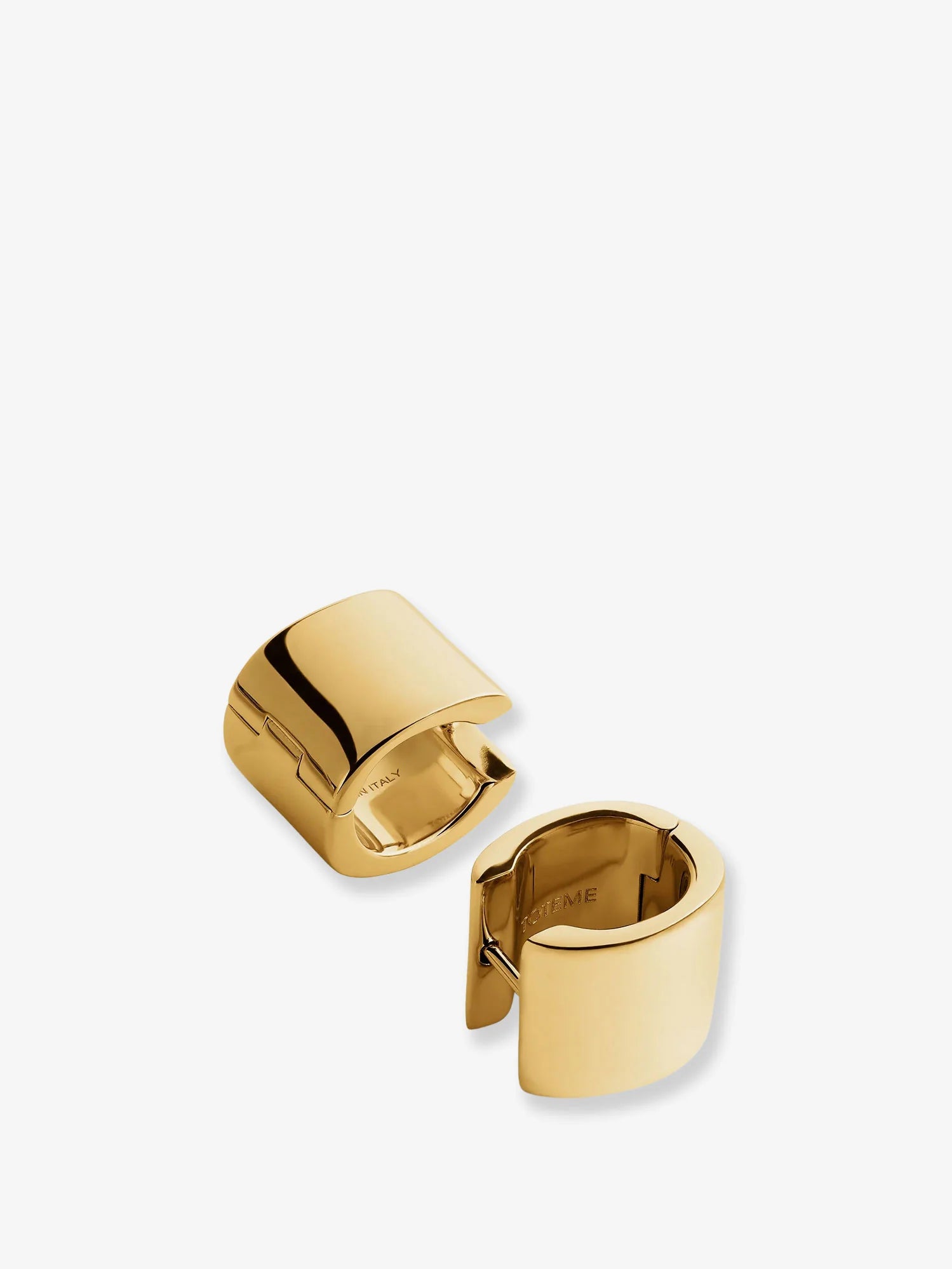Brass Huggie Earrings