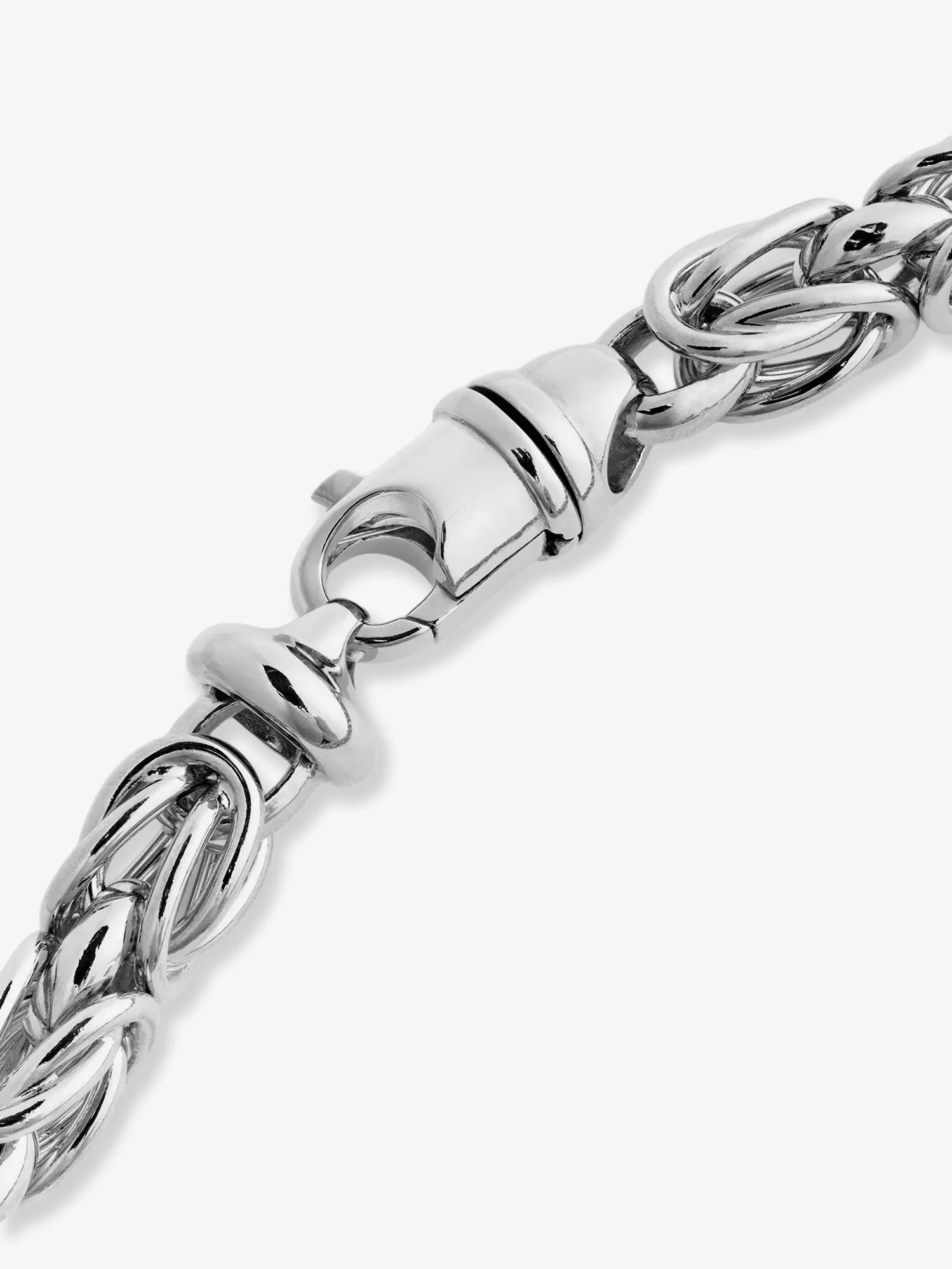 Byzantine rhodium-plated brass necklace