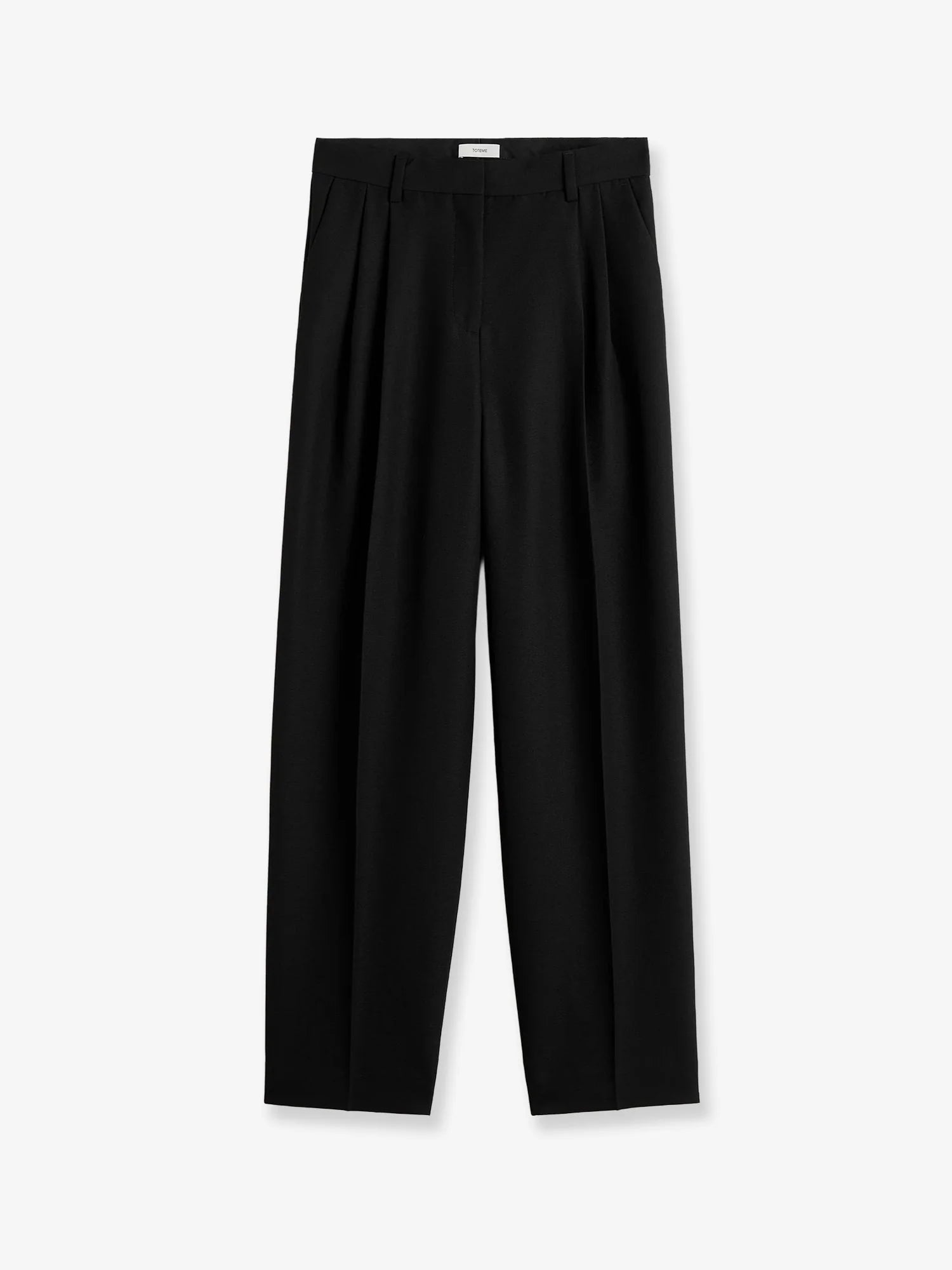 Wool blend tailored trousers