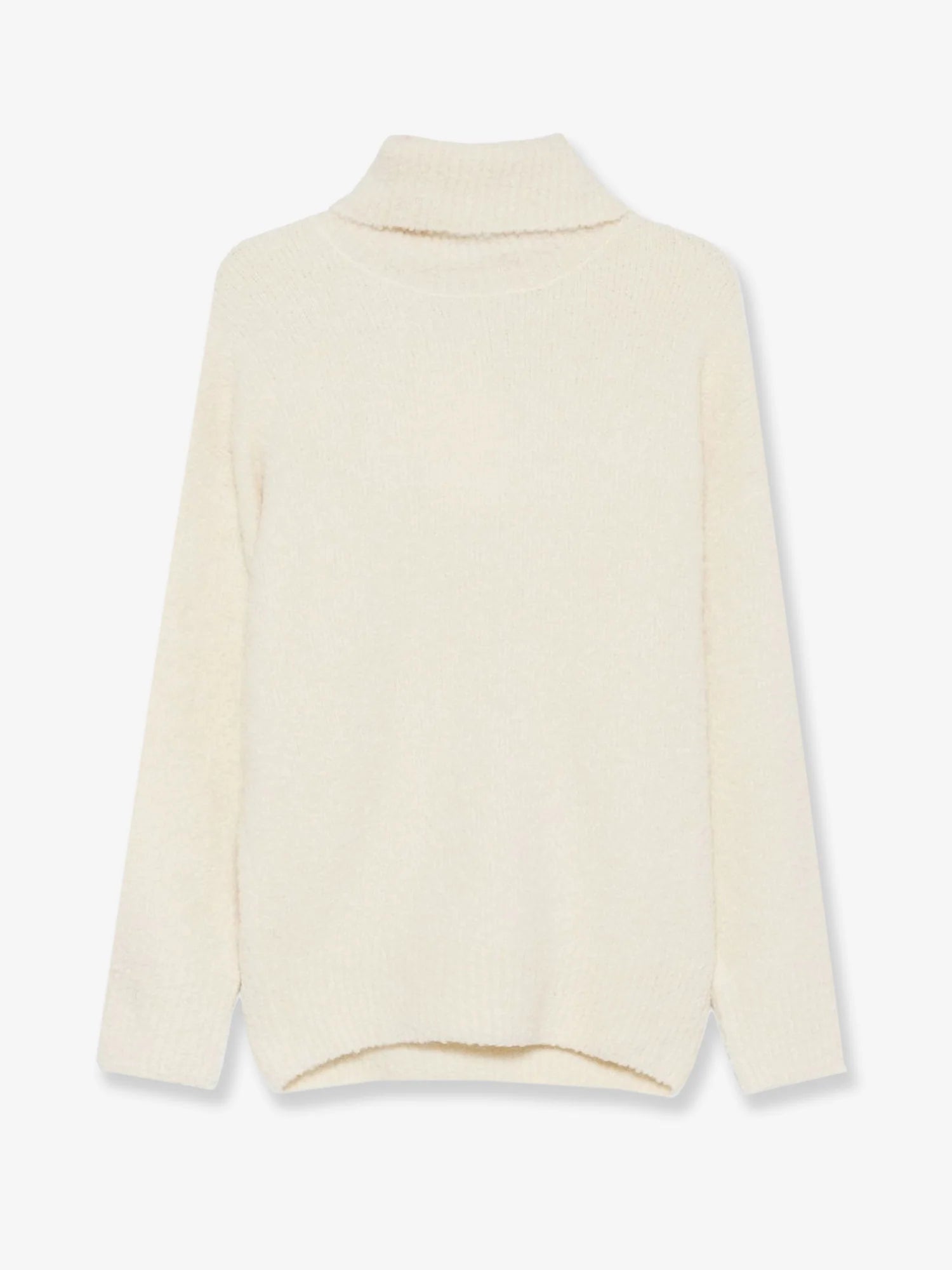 Bouclé alpaca blend turtleneck
