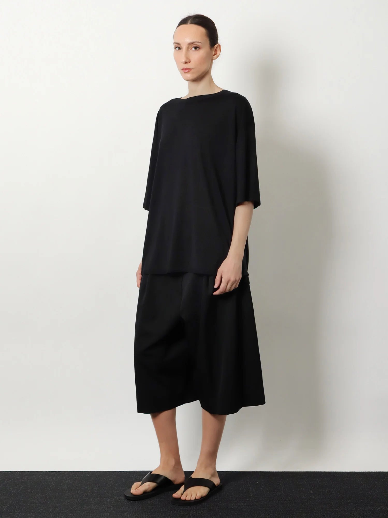 Longline wool blend sweater