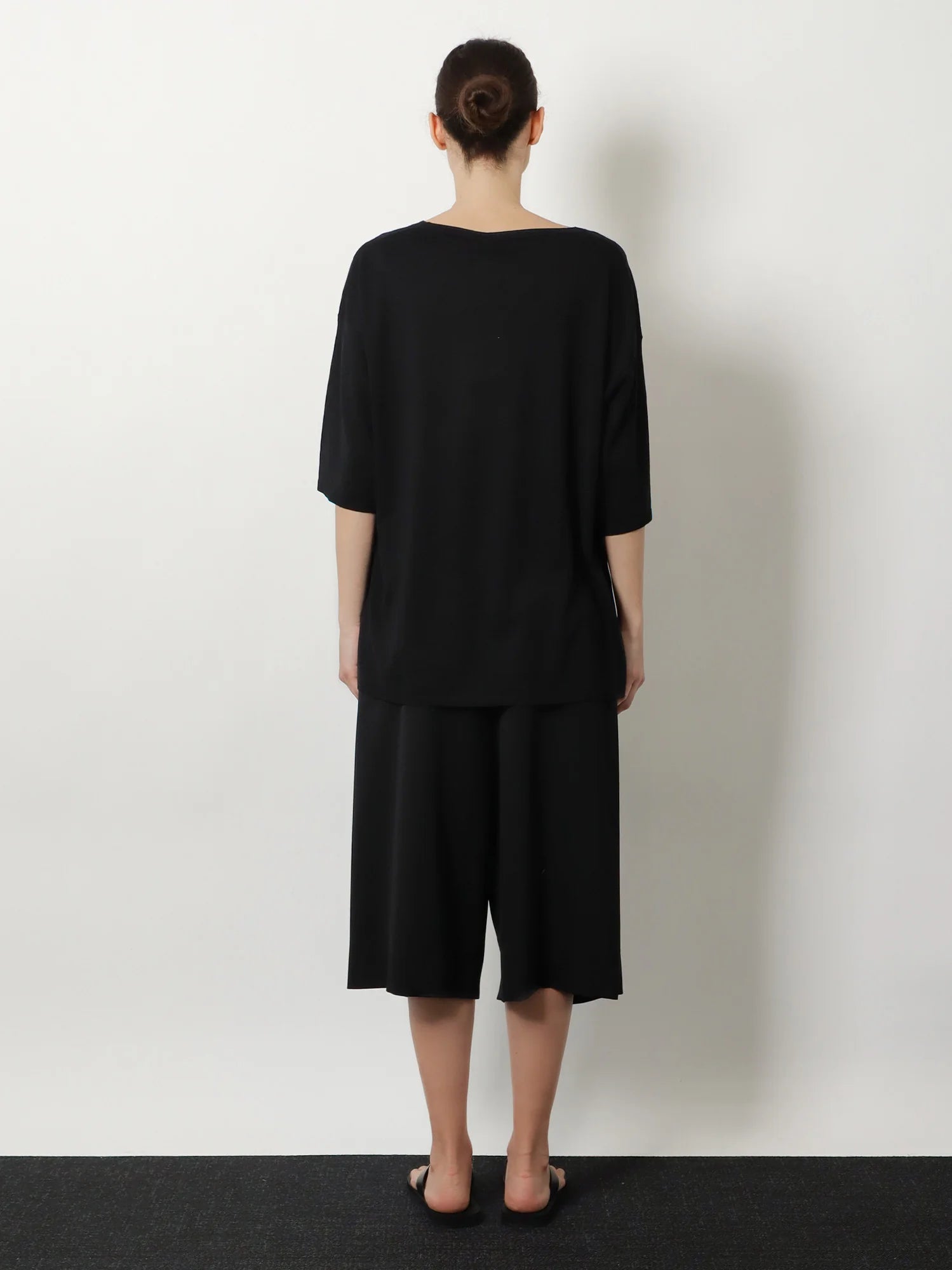 Longline wool blend sweater
