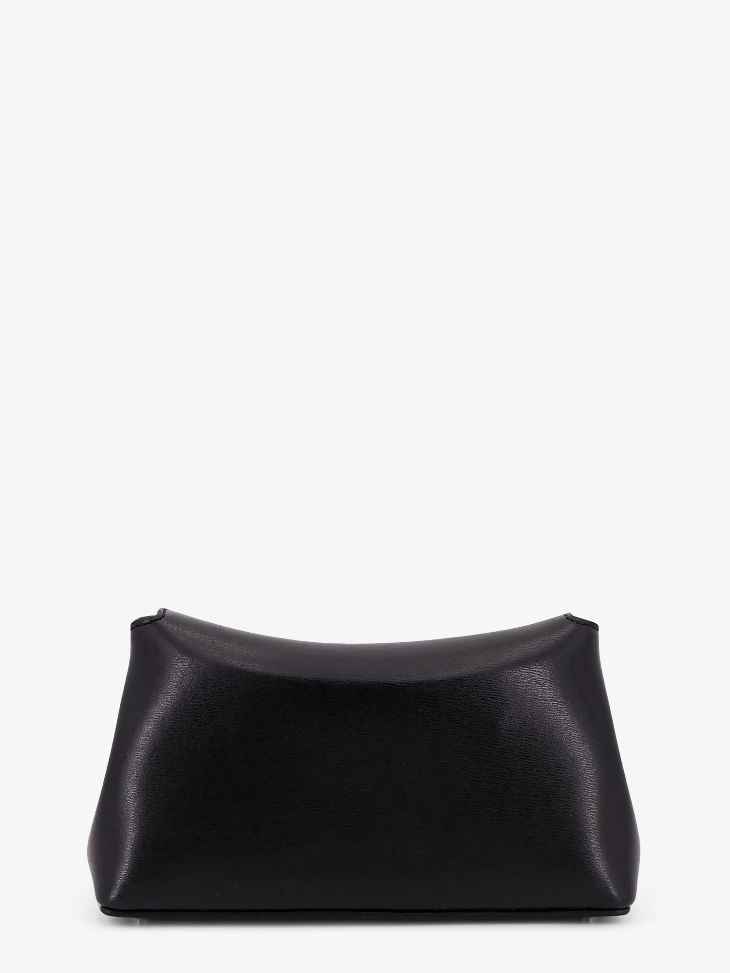 Mini T-Lock leather clutch