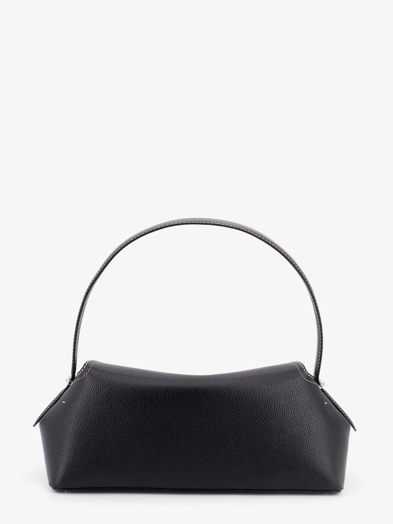 T-Lock Hammered Leather Shoulder Bag