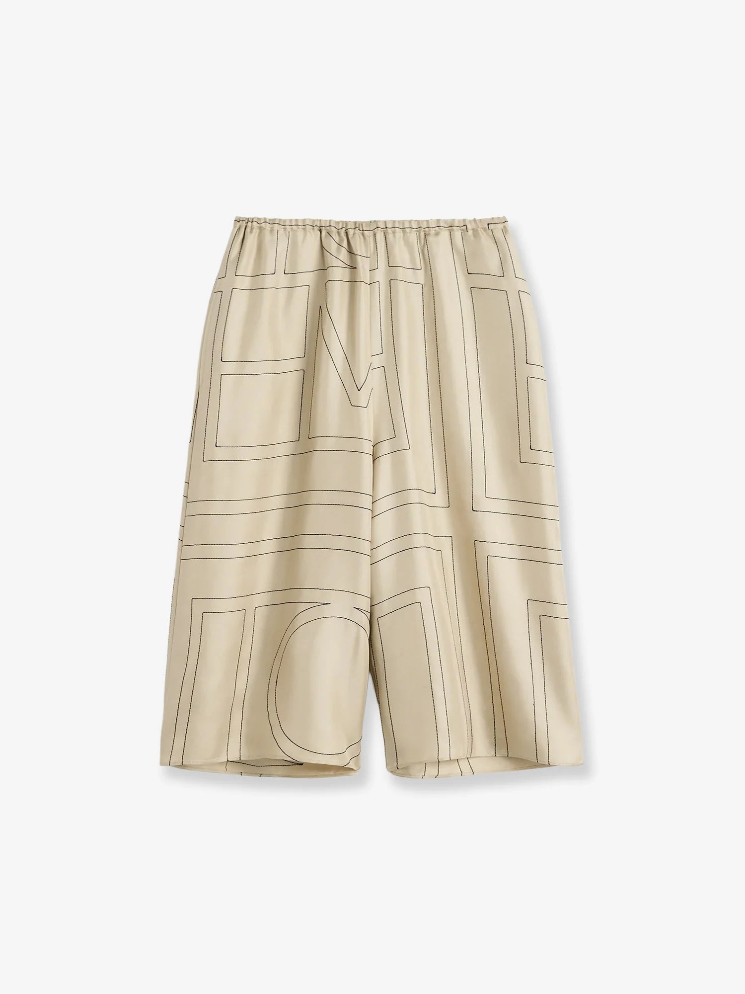 Organic silk bermuda shorts