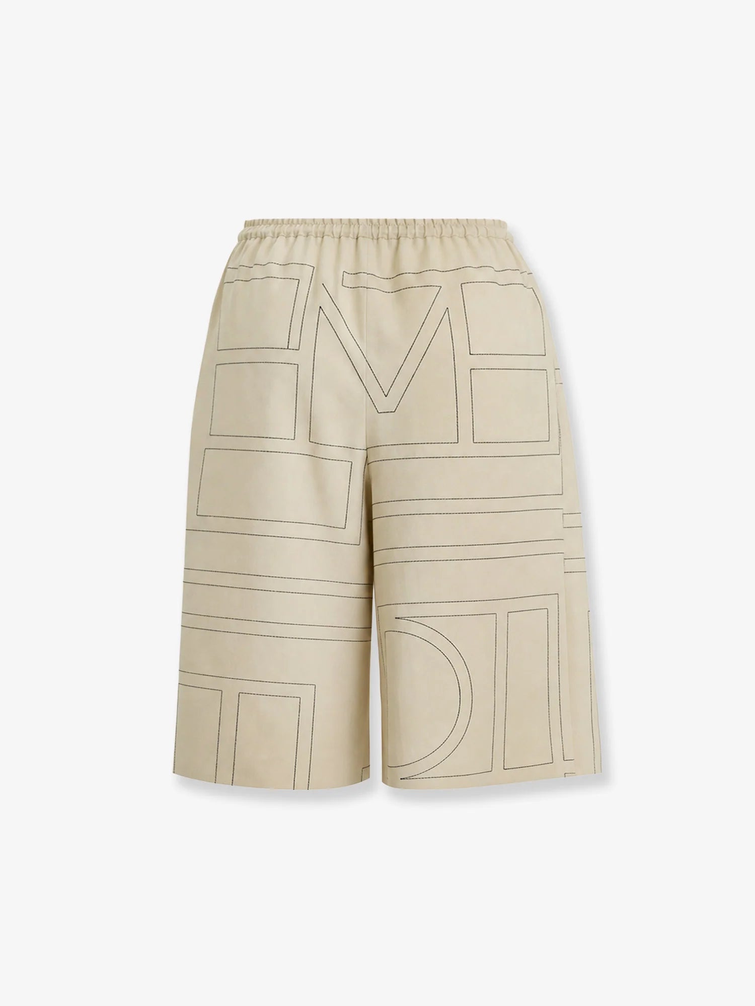 Organic silk bermuda shorts