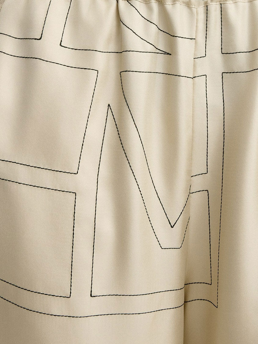 Organic silk bermuda shorts