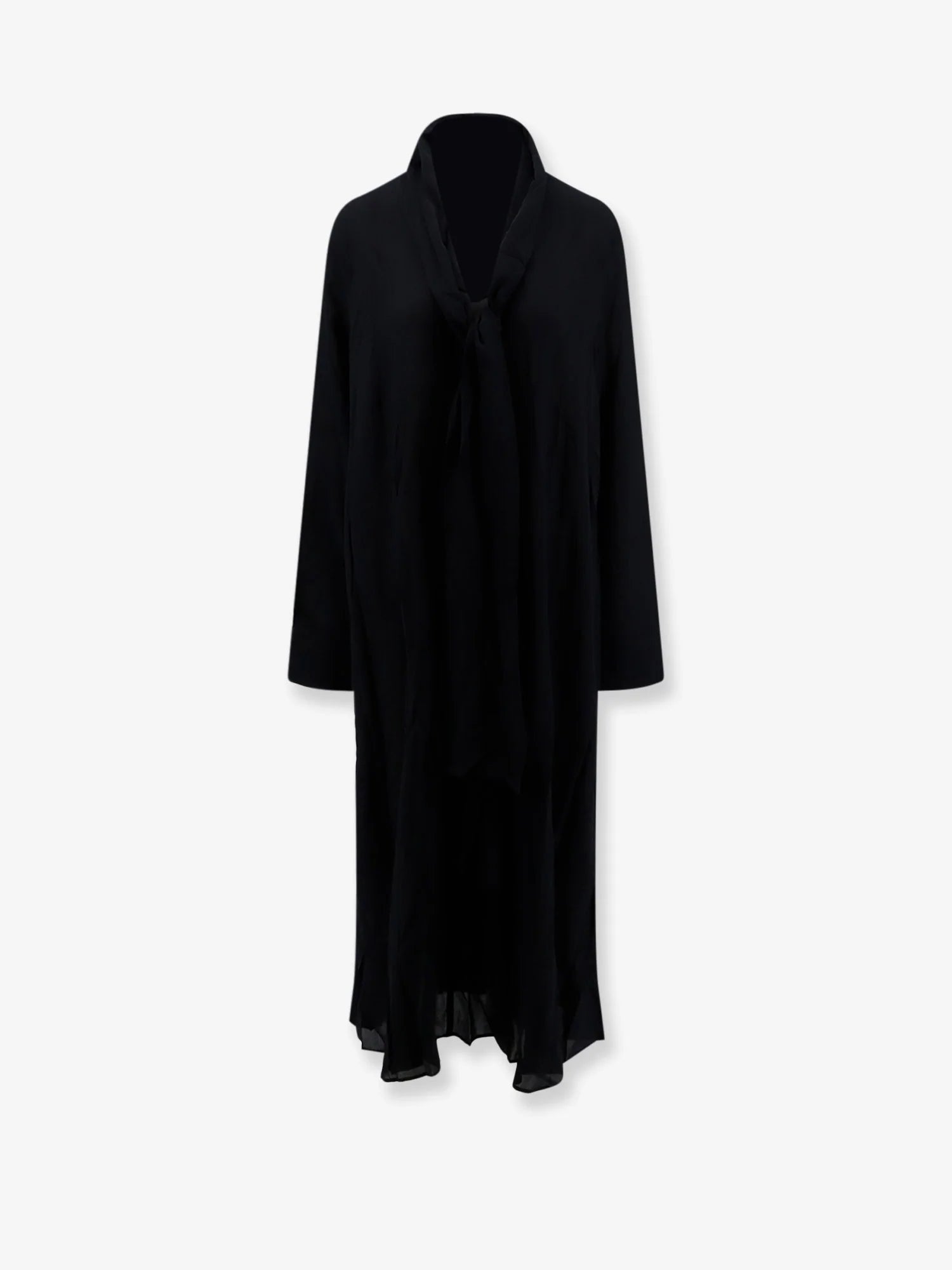 Rounded Neckline recycled viscose dress