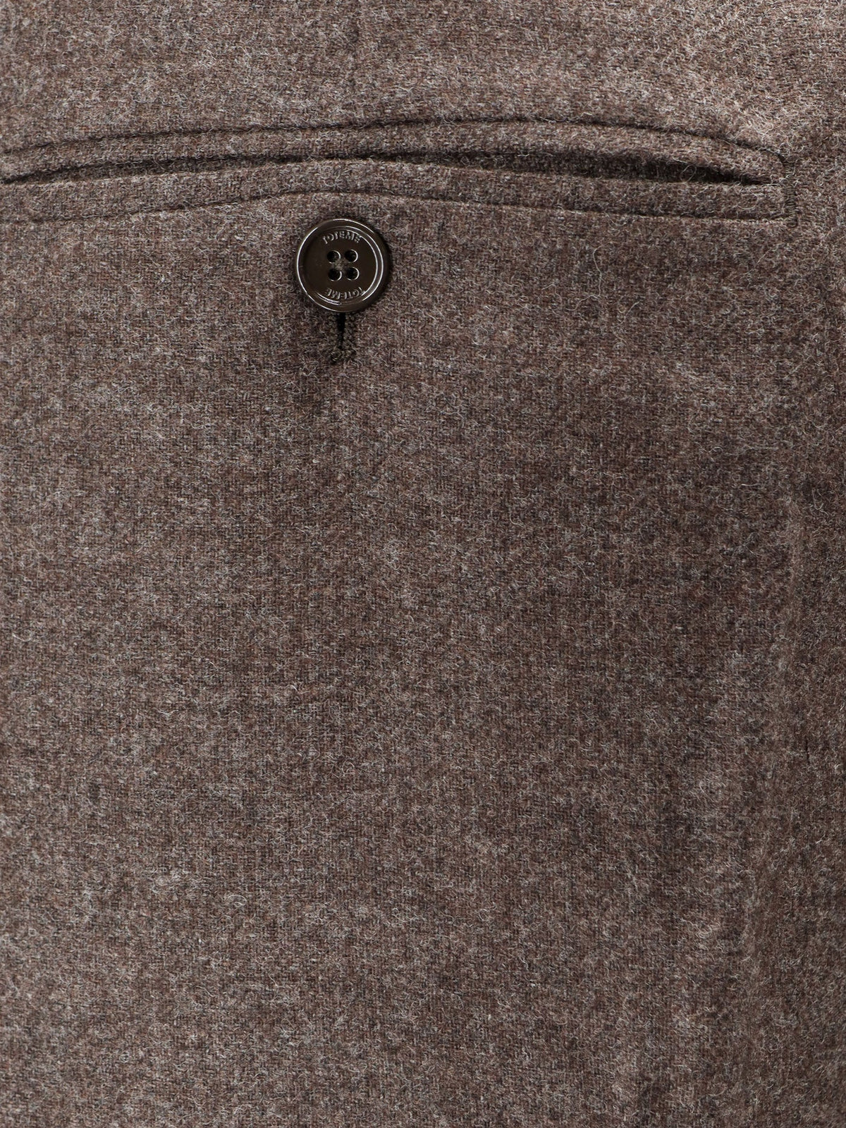 Viscose and certified wool trousers