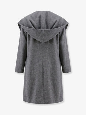 Wool Hoodie Coat