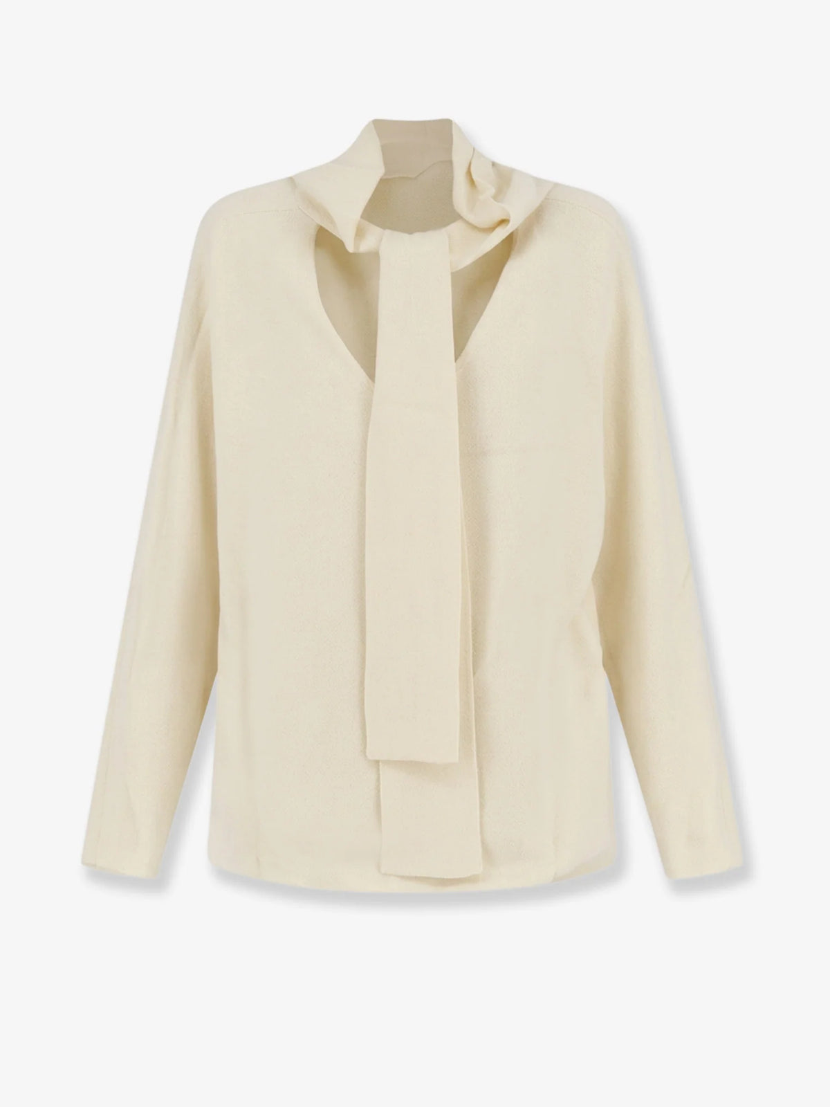 Cowl neck viscose shirt