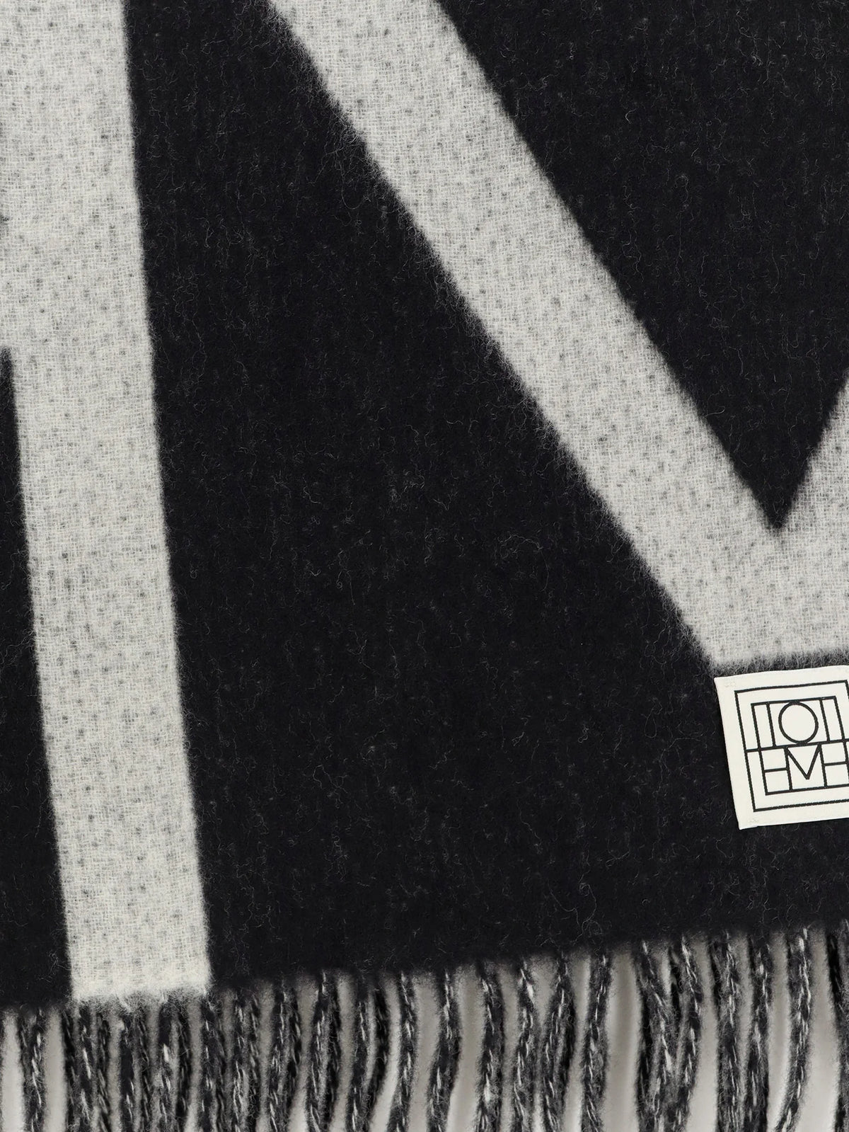 Monogram wool scarf